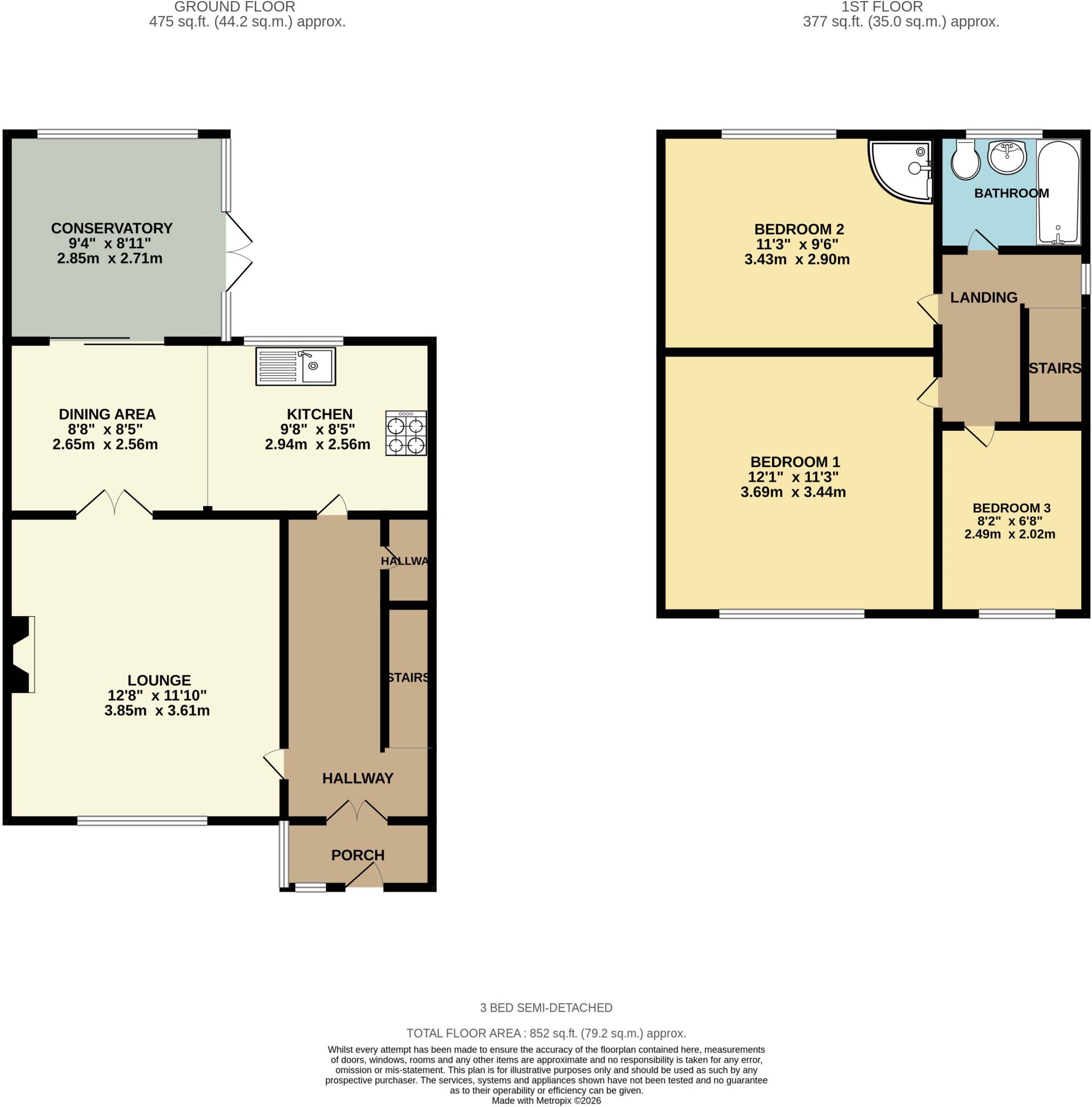 Compton Way, Middleton, Manchester, Greater Manchester, M24 floorplan