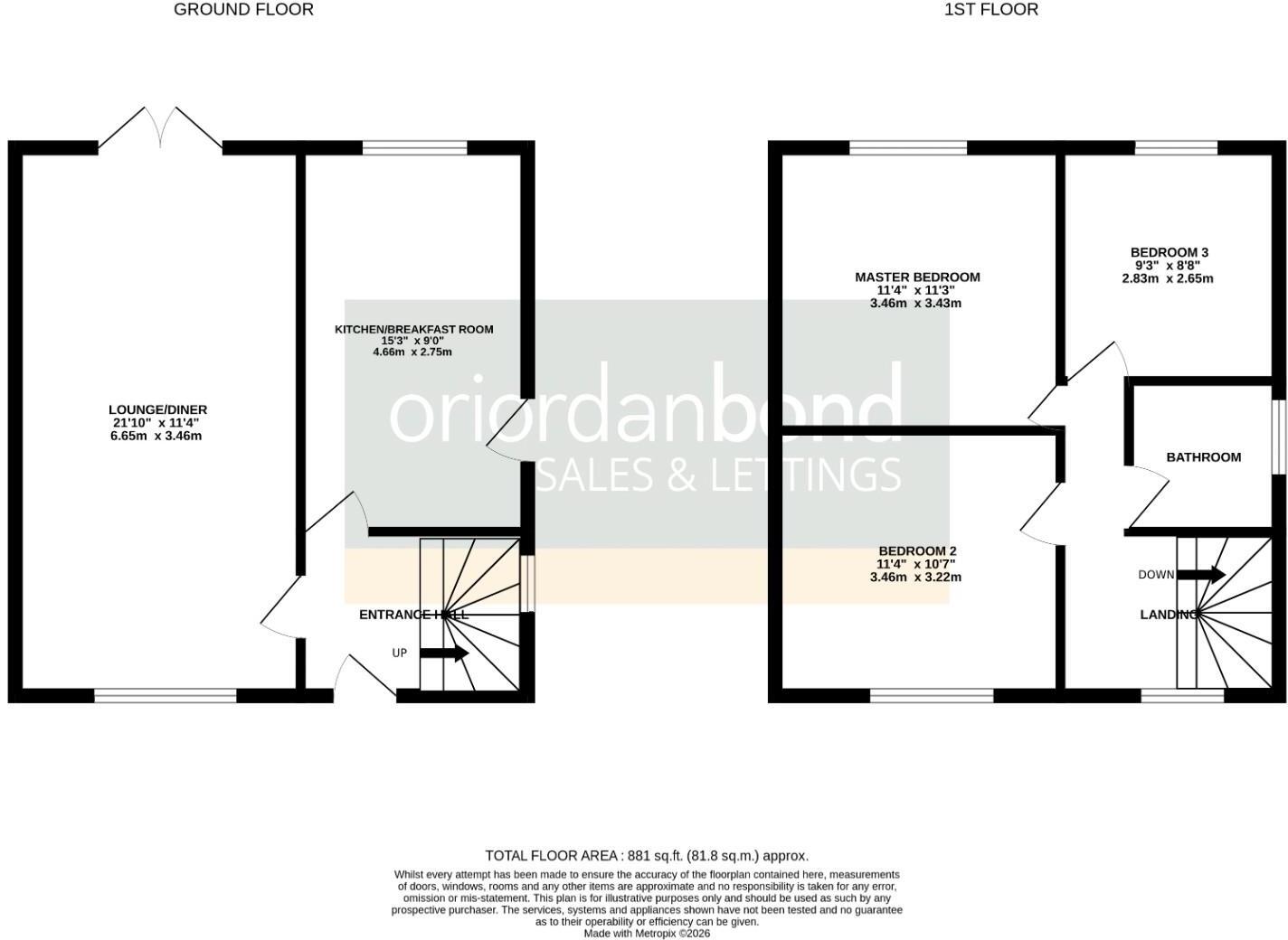 Rosgill Place, Eastfield, Northampton NN3 floorplan