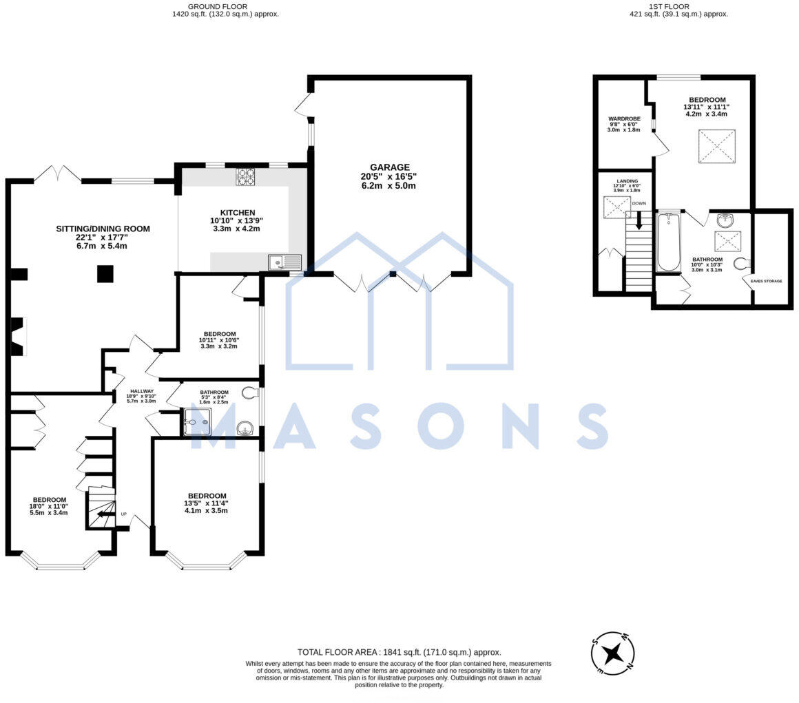 Icknield Way, Luton, Bedfordshire, LU3 2BX floorplan