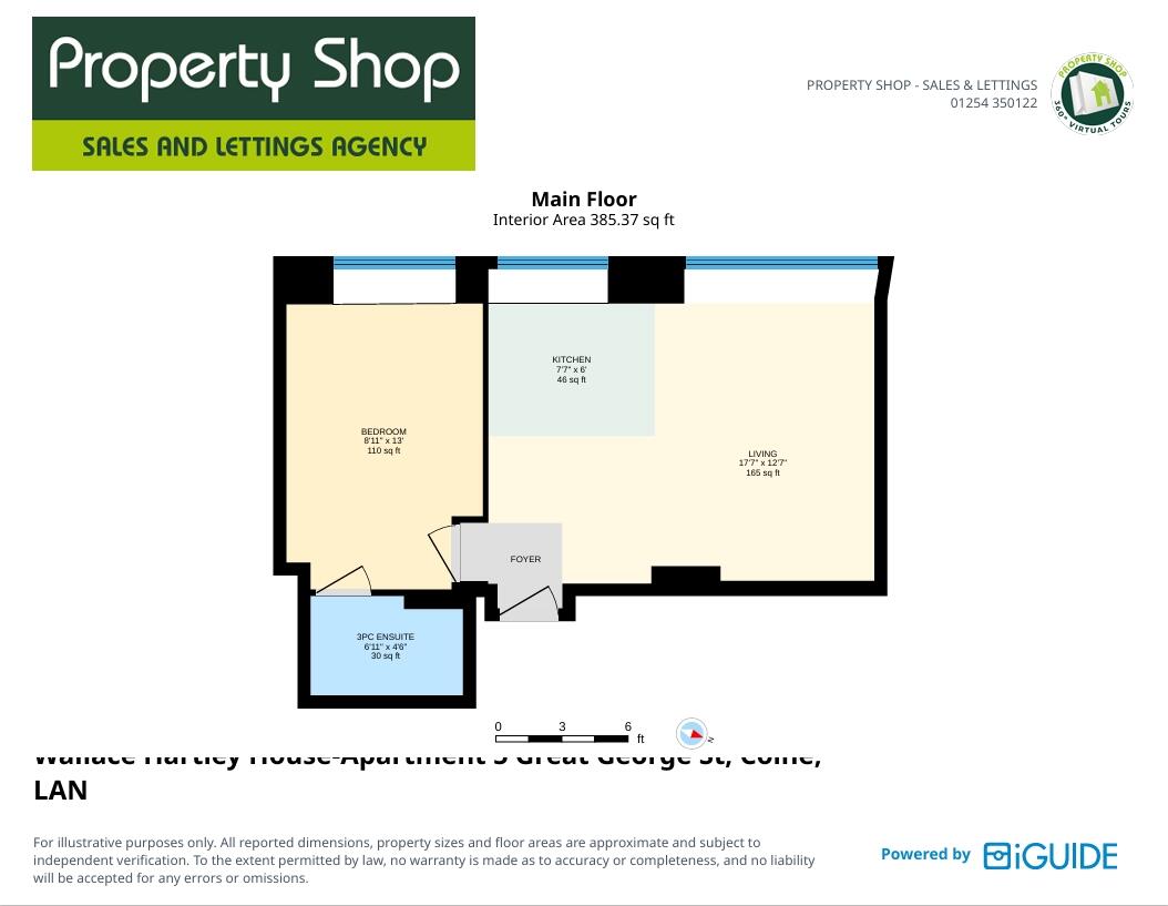 Apt 5 Great George Street, Colne, Lancashire, BB8 floorplan