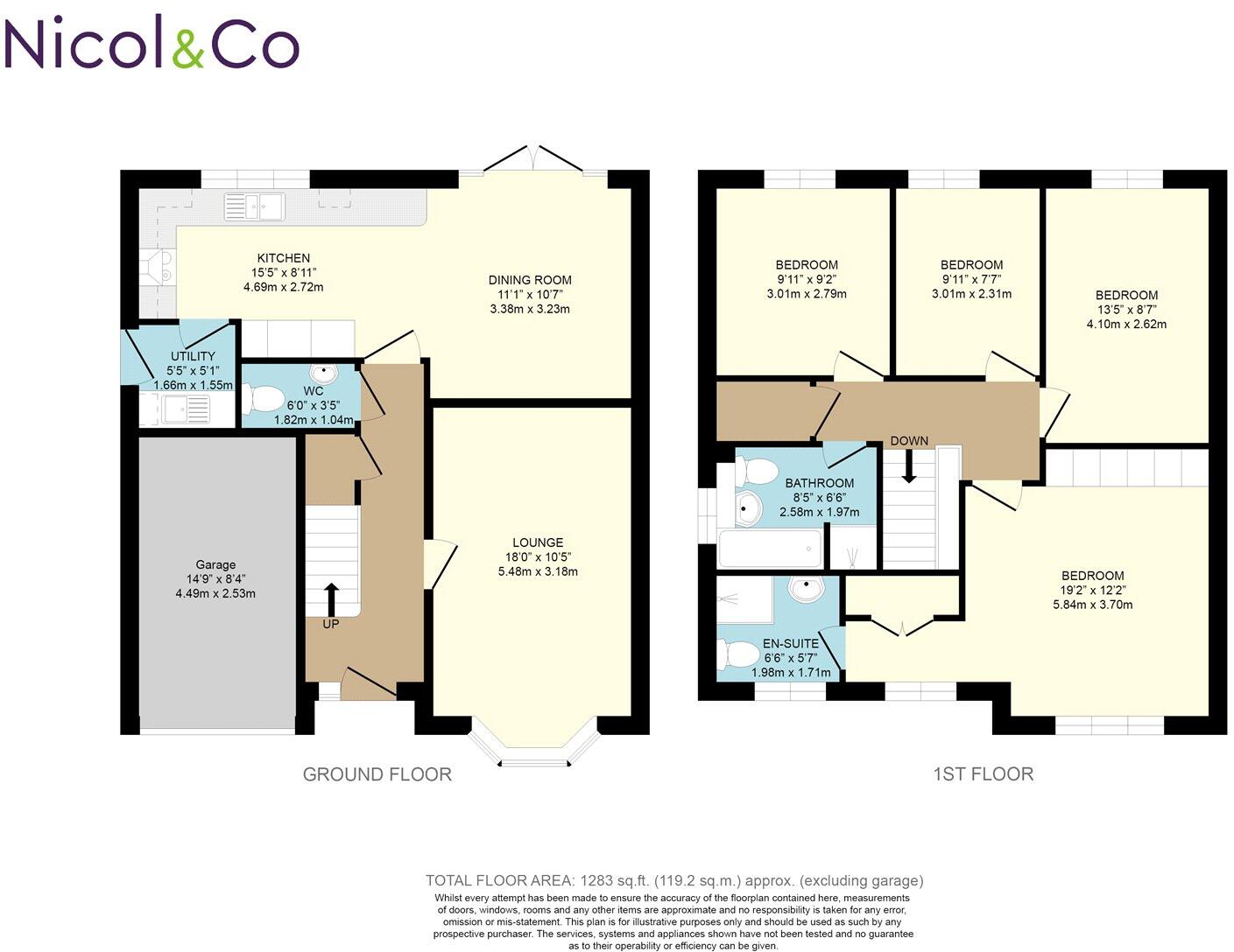 Ivy Crescent, Bevere, Worcester, Worcestershire, WR3 floorplan