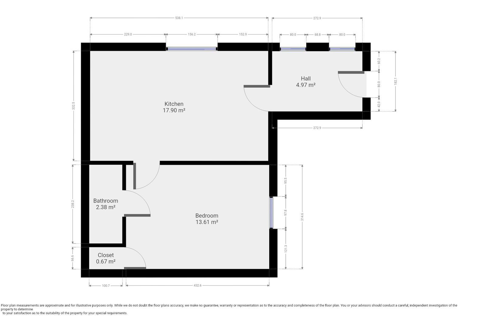 Apt 5 Gothic House - Modern Apartment - 26/27 floorplan