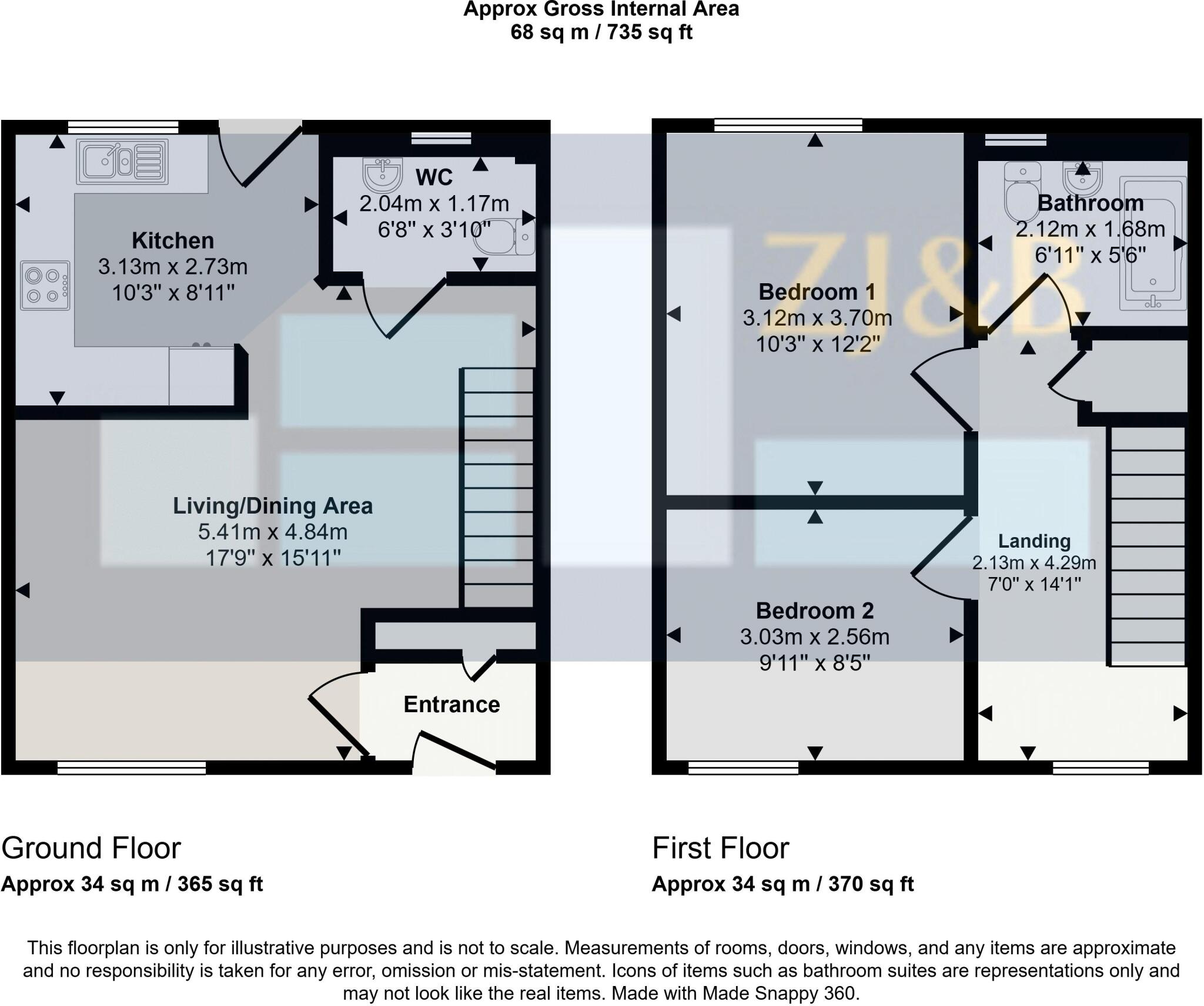 Frith Close, Monkmoor, Shrewsbury, SY2 5XW floorplan