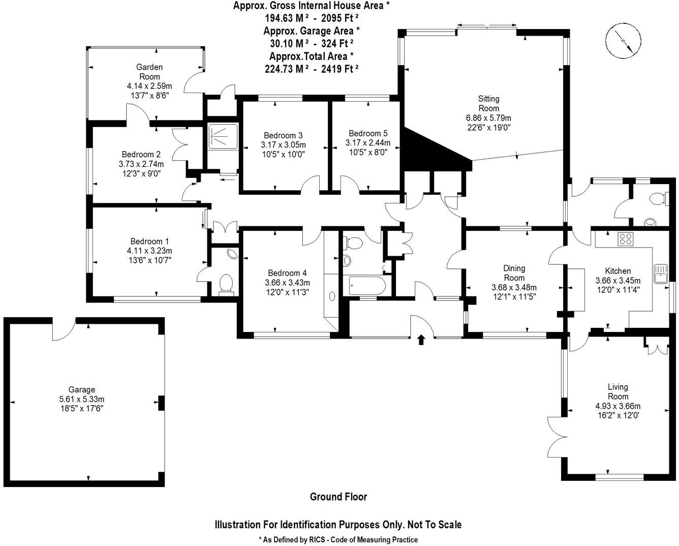 St. Ediths Marsh, Bromham, Chippenham, Wiltshire, SN15 floorplan