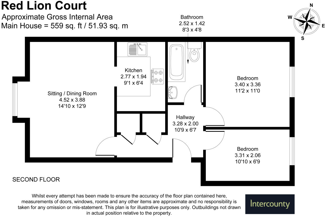 Red Lion Court, Bishop's Stortford, Hertfordshire, CM23 floorplan