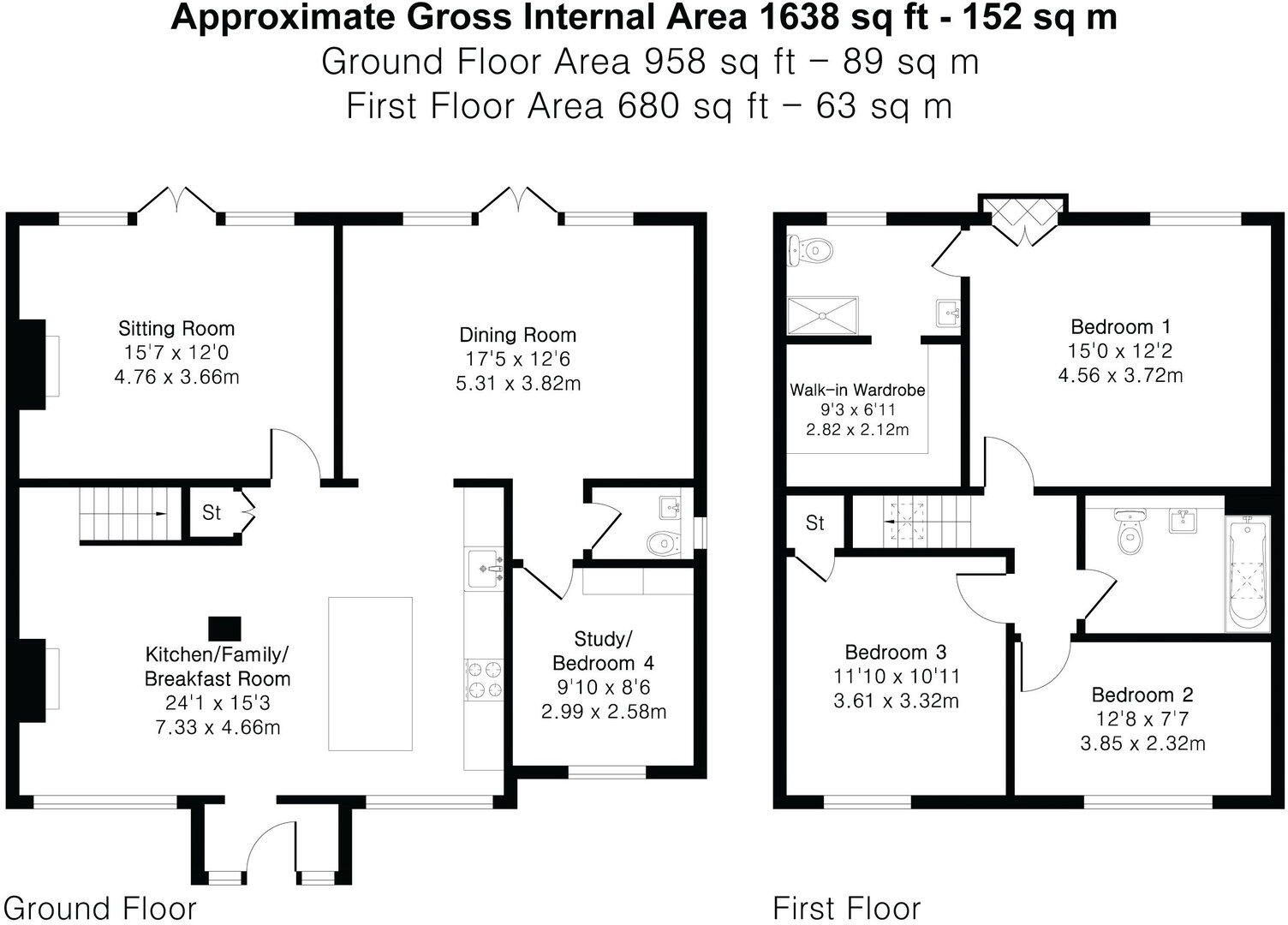 28 Blackheath Grove, Wonersh, Guildford, Surrey, GU5 0PU floorplan