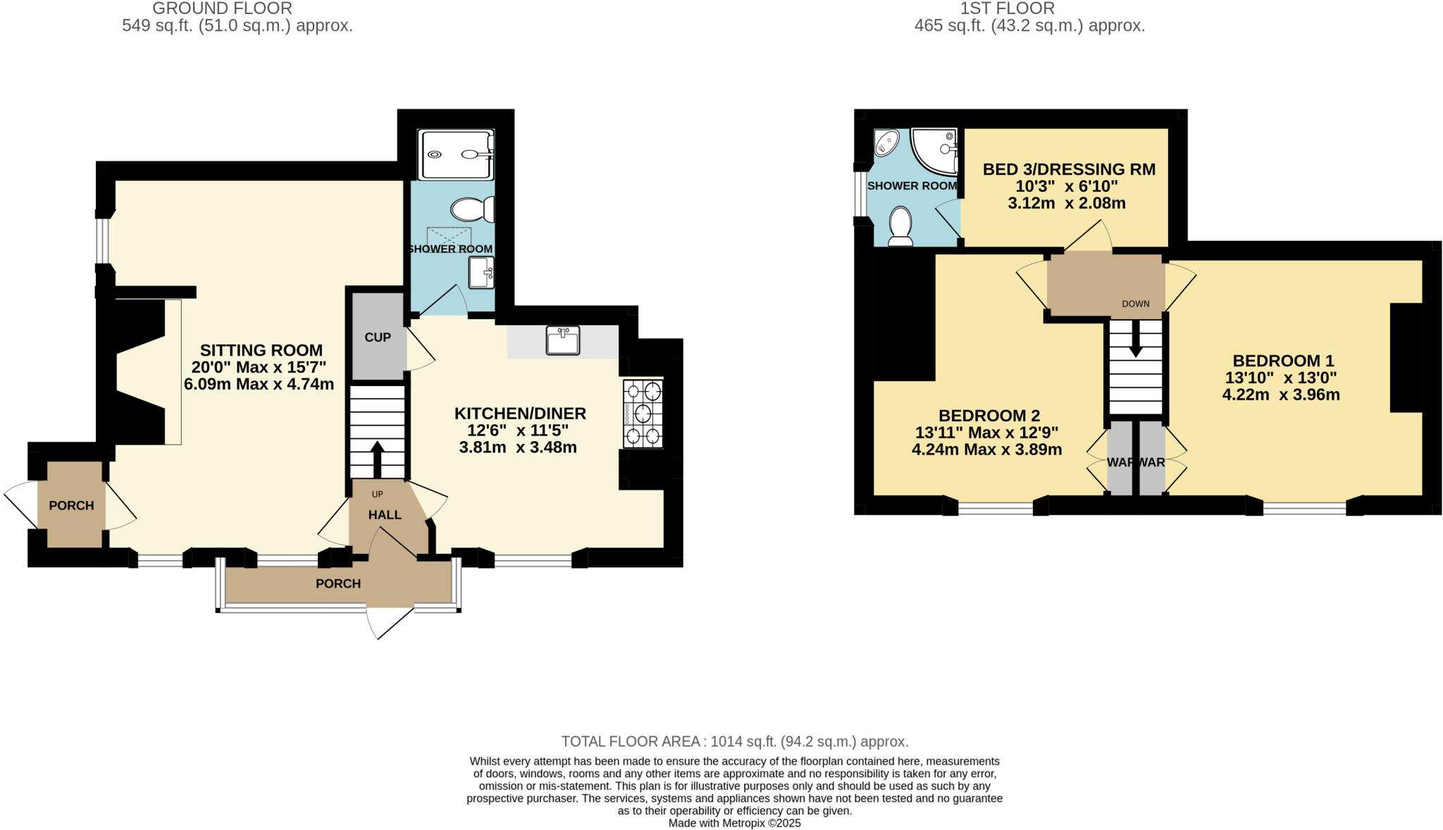 Luxborough, Watchet, TA23 floorplan