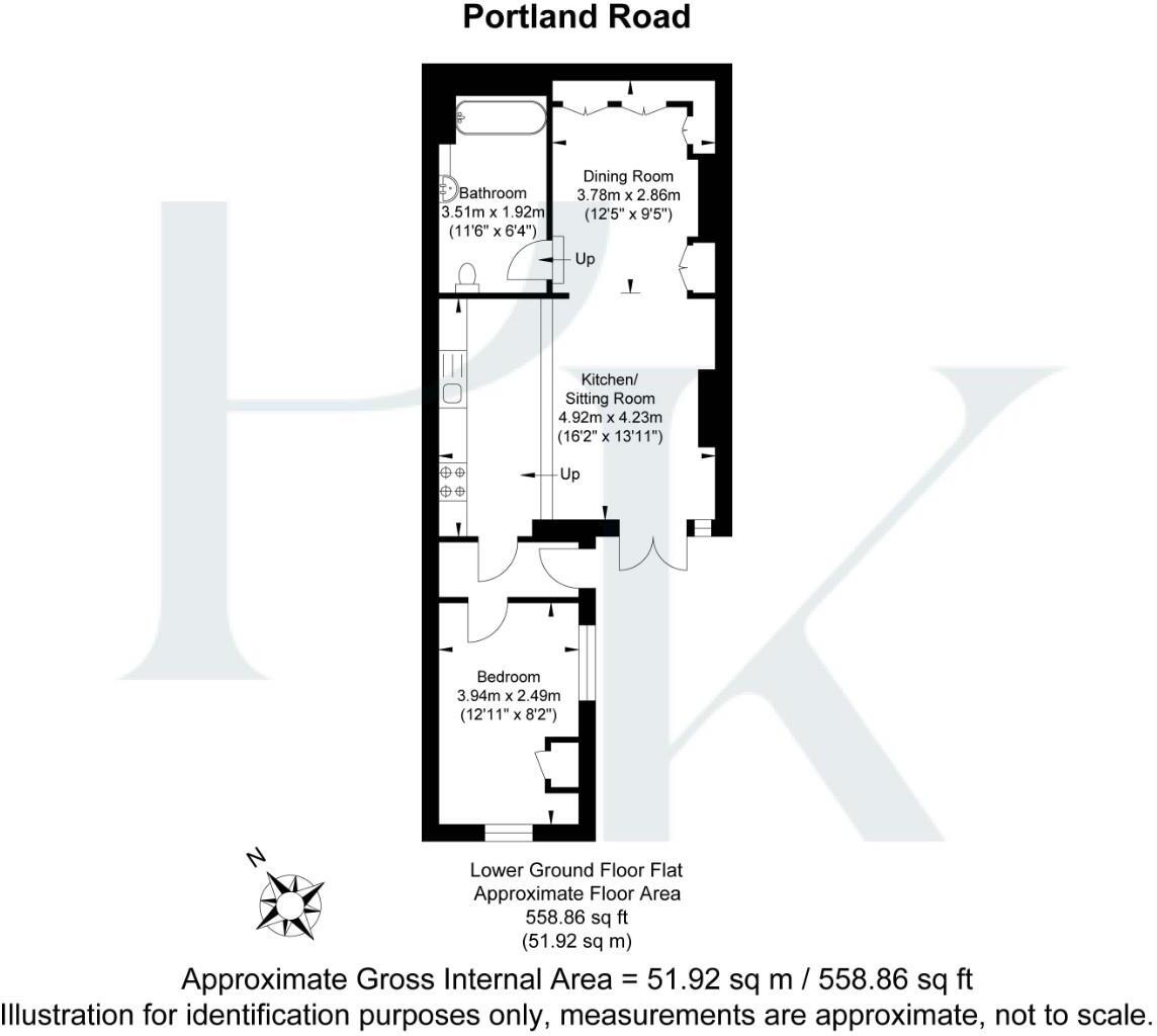 Portland Road (Entrance on Westbourne Gardens), Hove floorplan