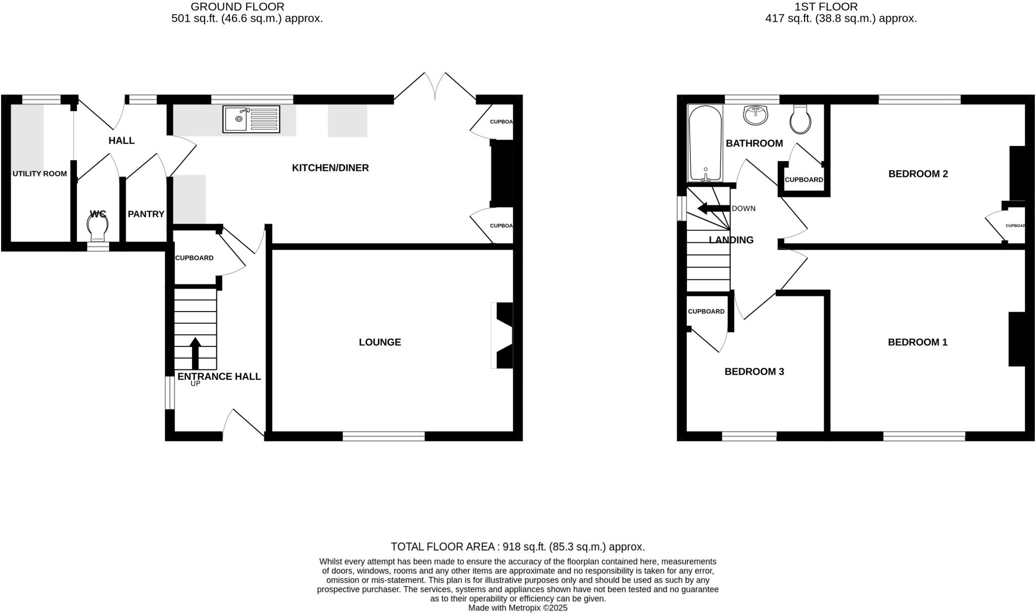 Chesterfield, Chard, Somerset, TA20 floorplan