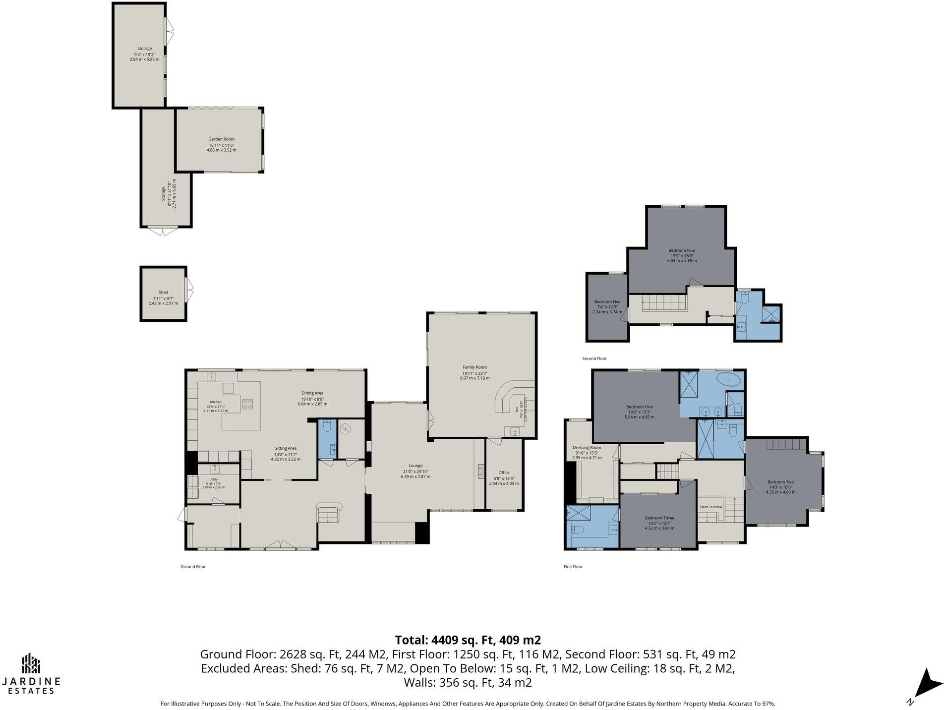 Wyvern, Compstall Road, Romiley, Stockport. floorplan