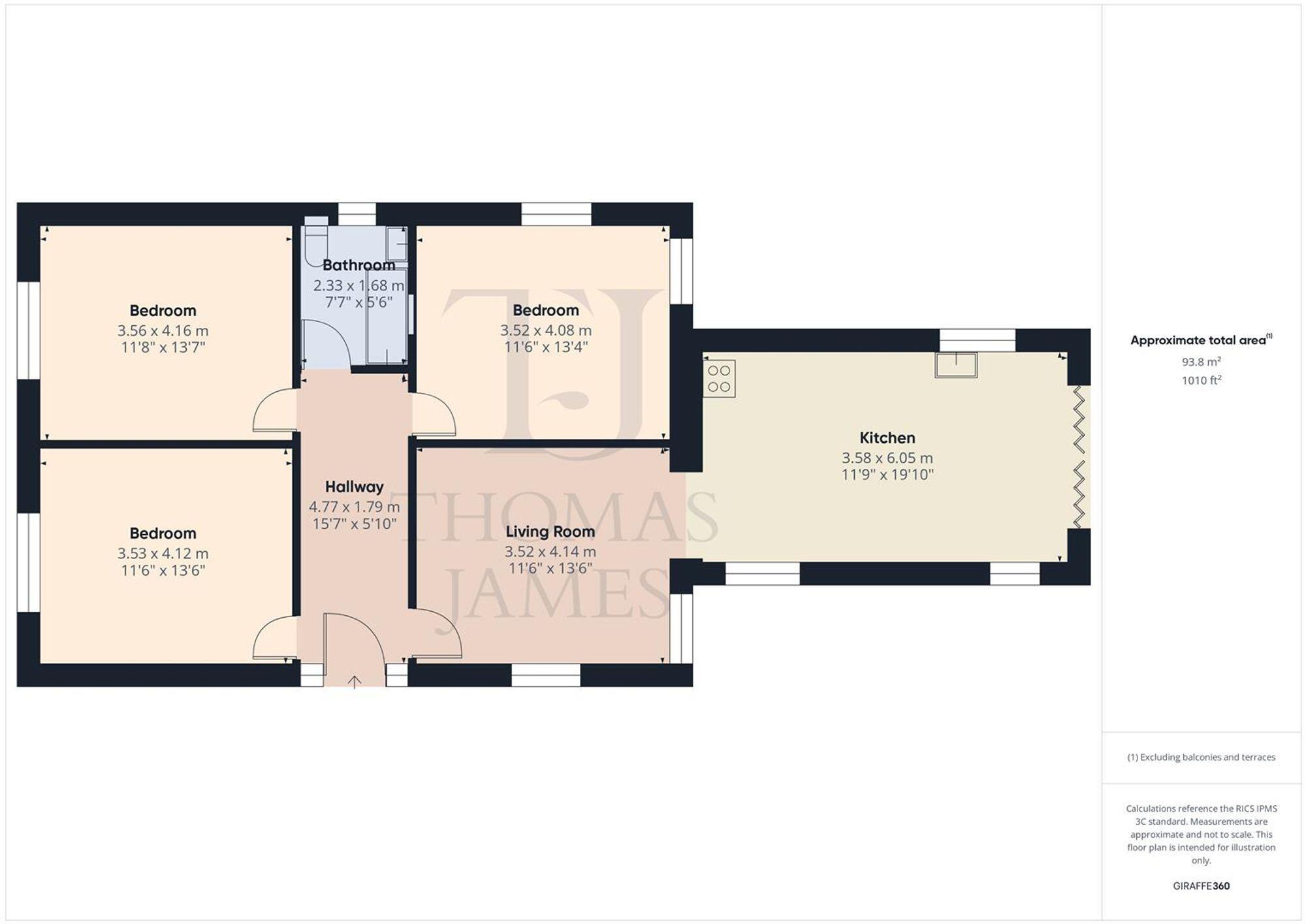 Paget Crescent, Ruddington, NG11 floorplan