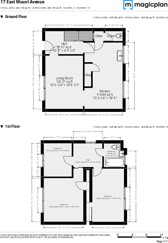 Eastmount Avenue, Hull floorplan