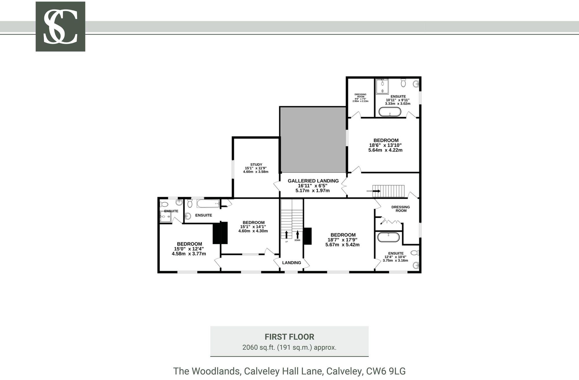 The Woodlands, Calveley Hall Lane, Tarporley, CW6 9LG floorplan