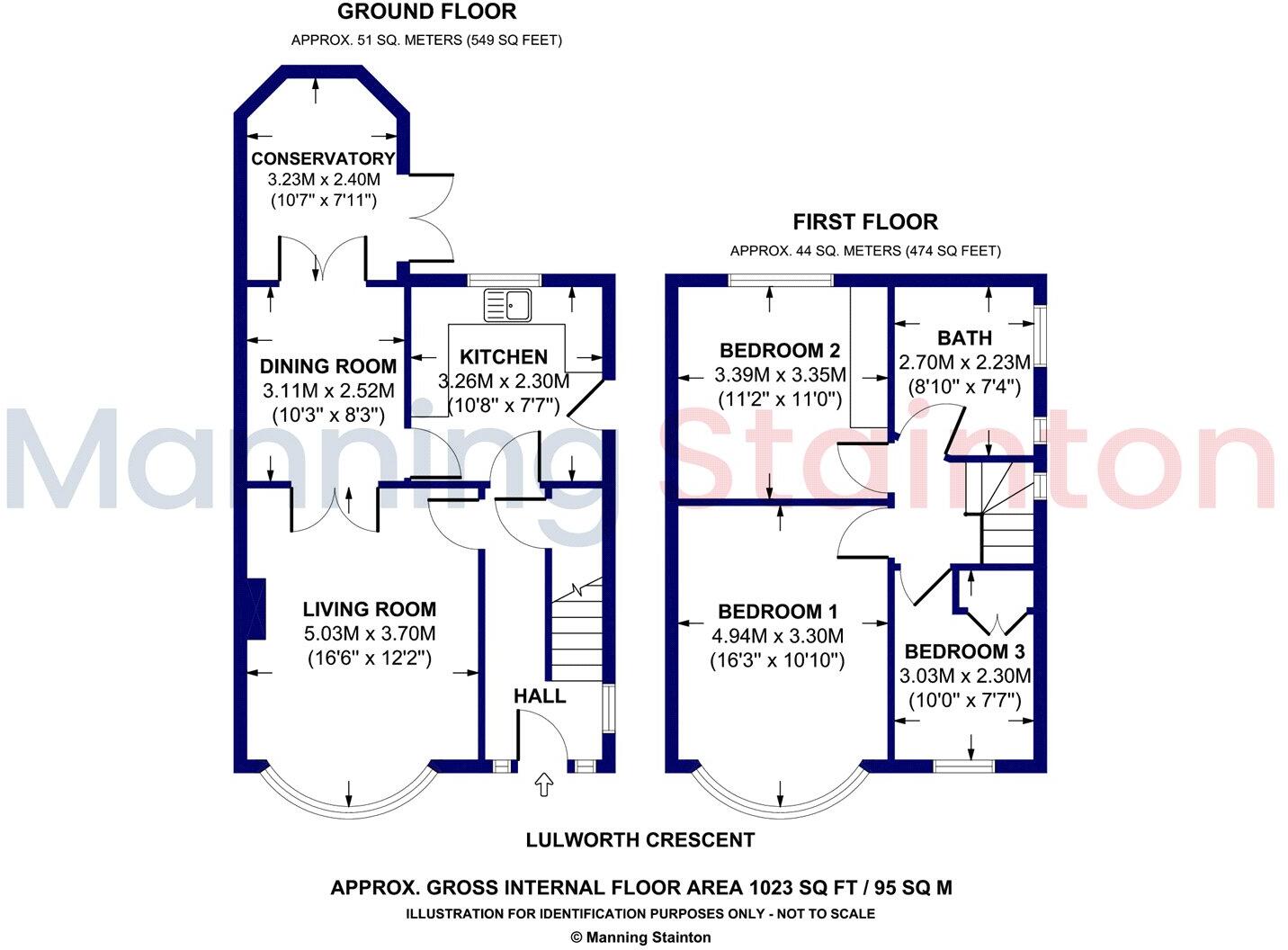 Lulworth Crescent, Leeds, West Yorkshire floorplan