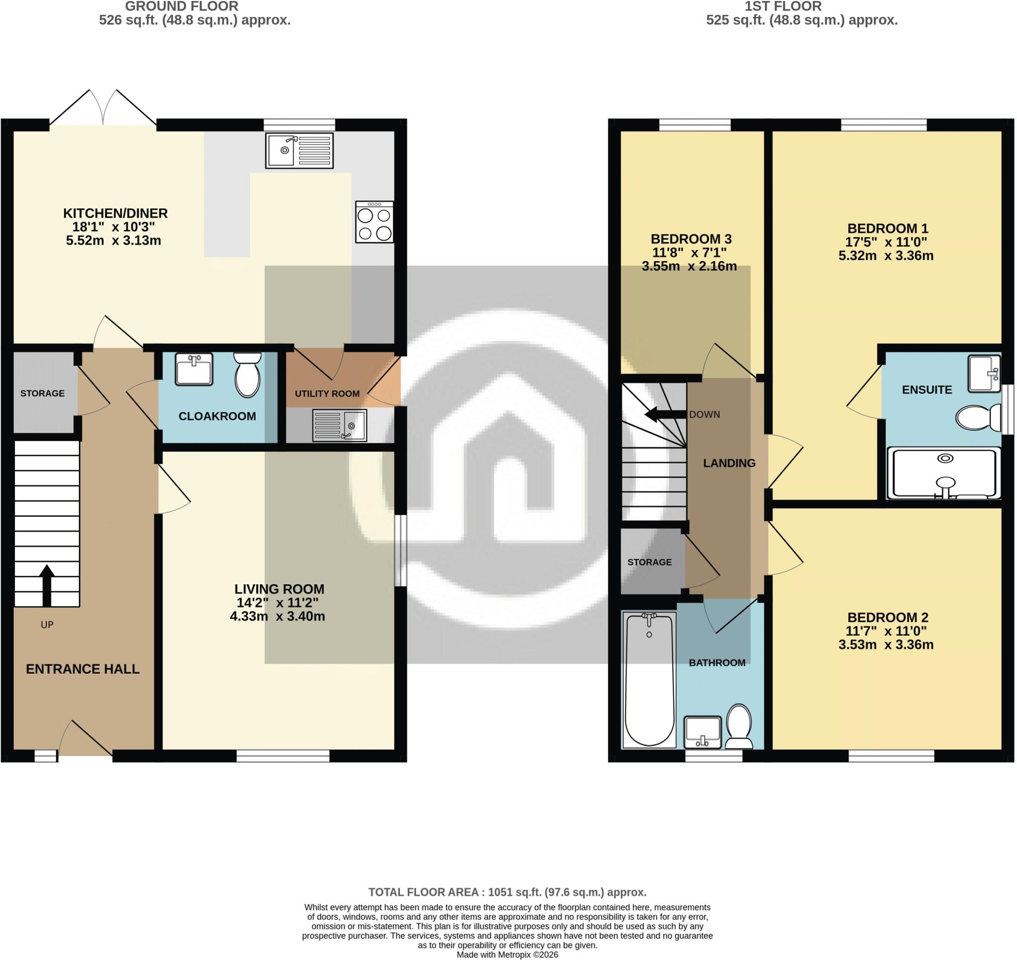 Woodman Way, Wootton, MK43 floorplan