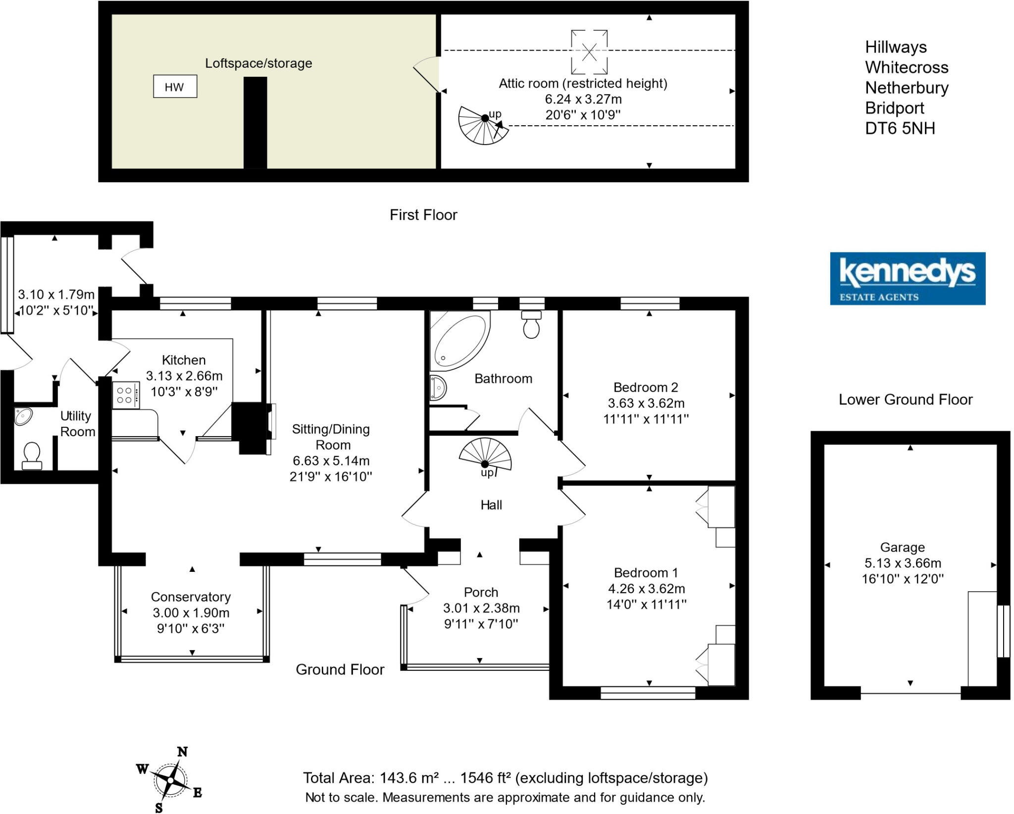 Hillways, Whitecross, Netherbury, Bridport, DT6 floorplan