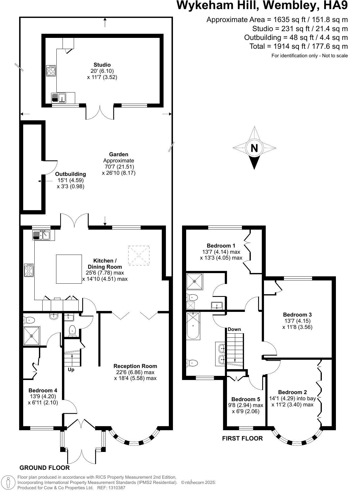 Wykeham Hill, Wembley, HA9 floorplan