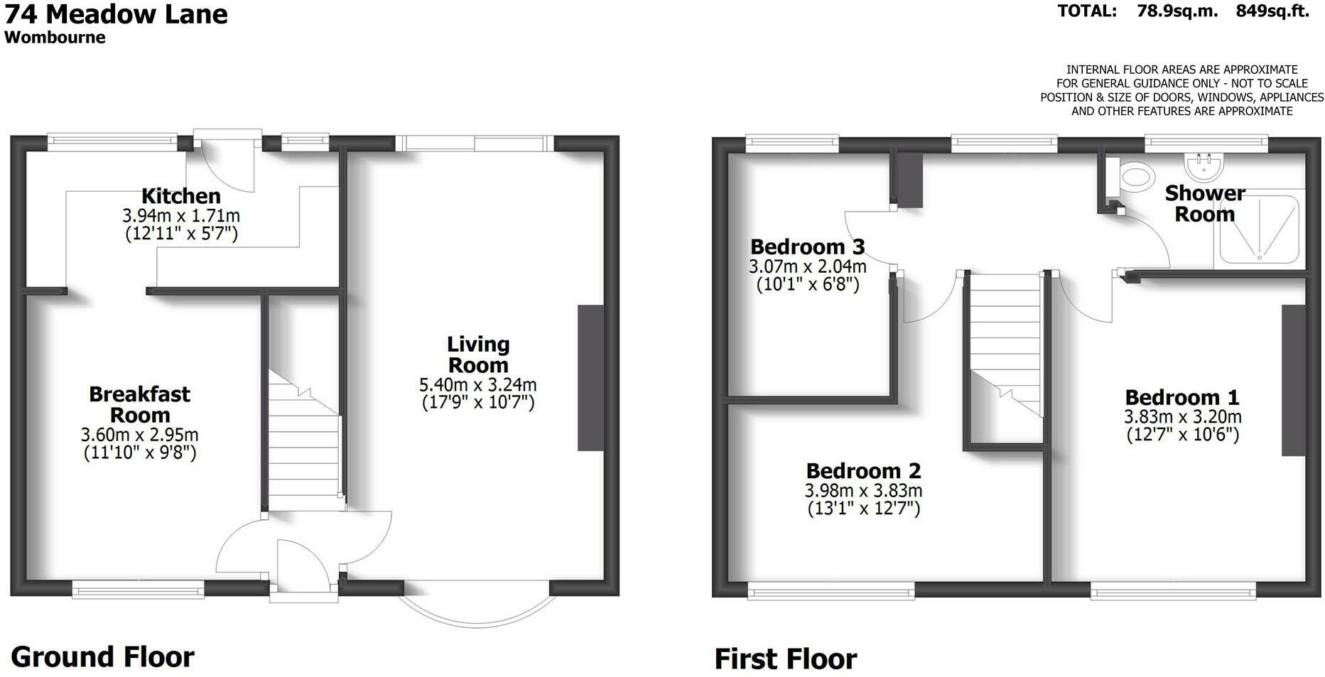 74 Meadow Lane, Wombourne, Wolverhampton floorplan