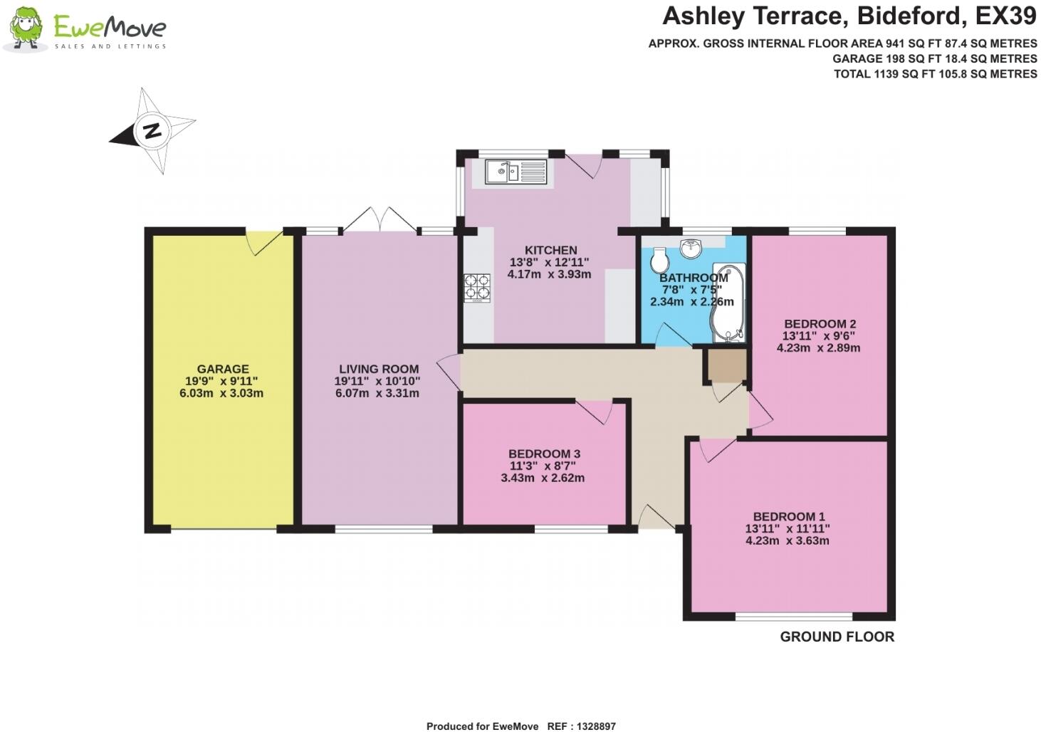 Ashley Terrace, Bideford, Devon, EX39 floorplan