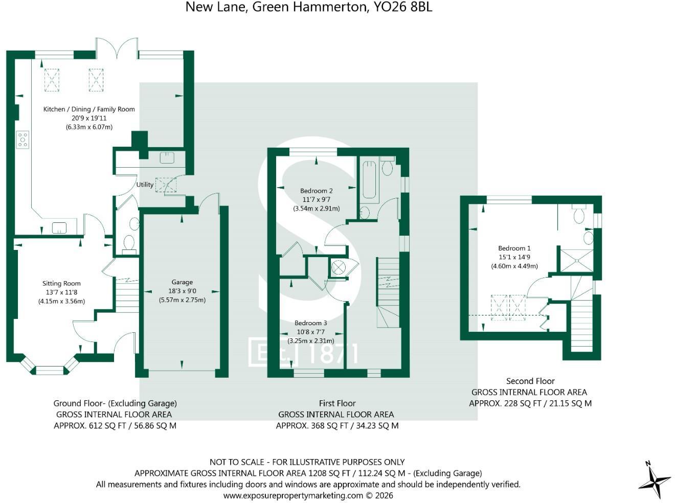 New Lane, Green Hammerton floorplan
