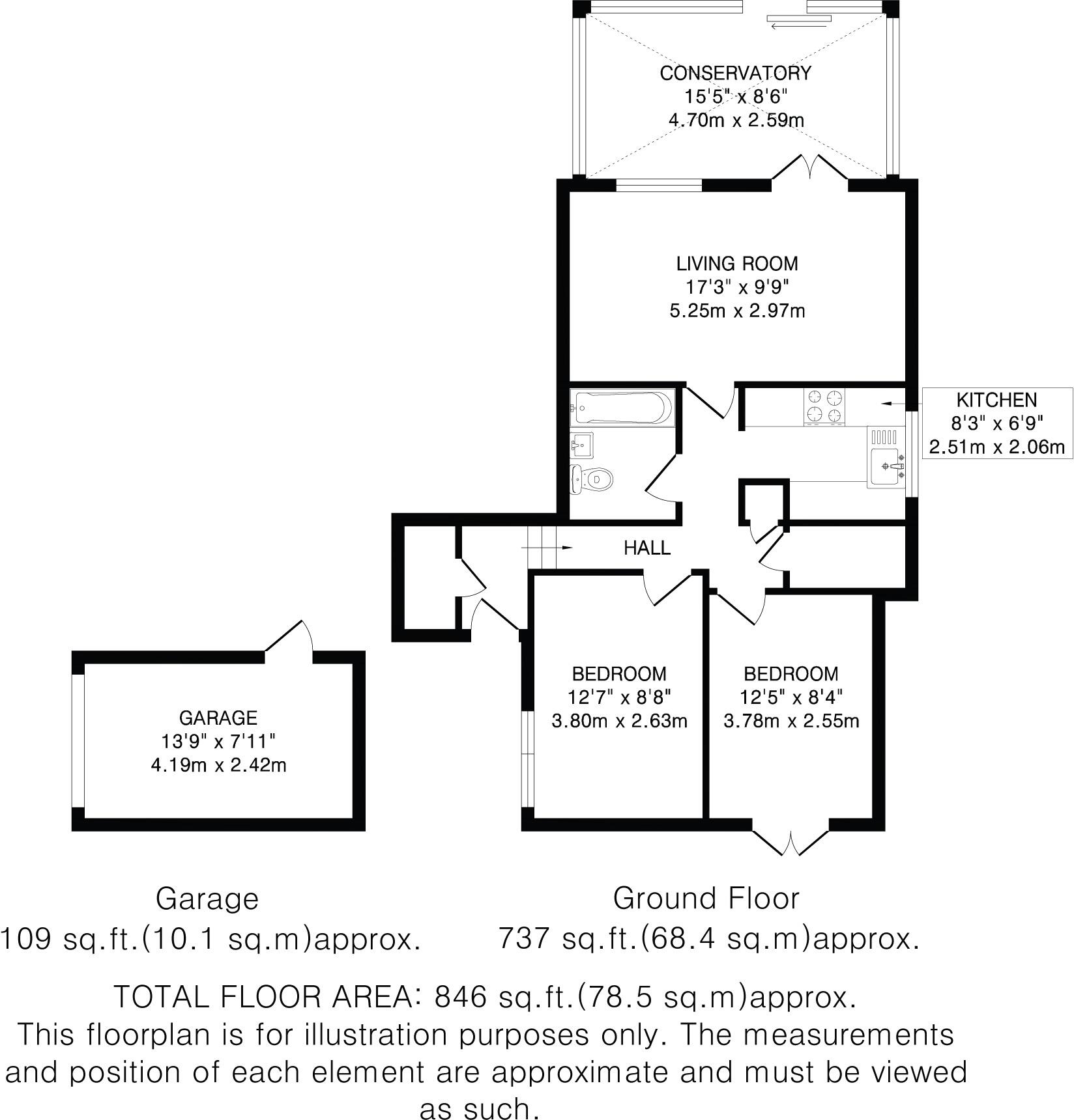 Oak Piece, Welwyn, Hertfordshire, AL6 floorplan