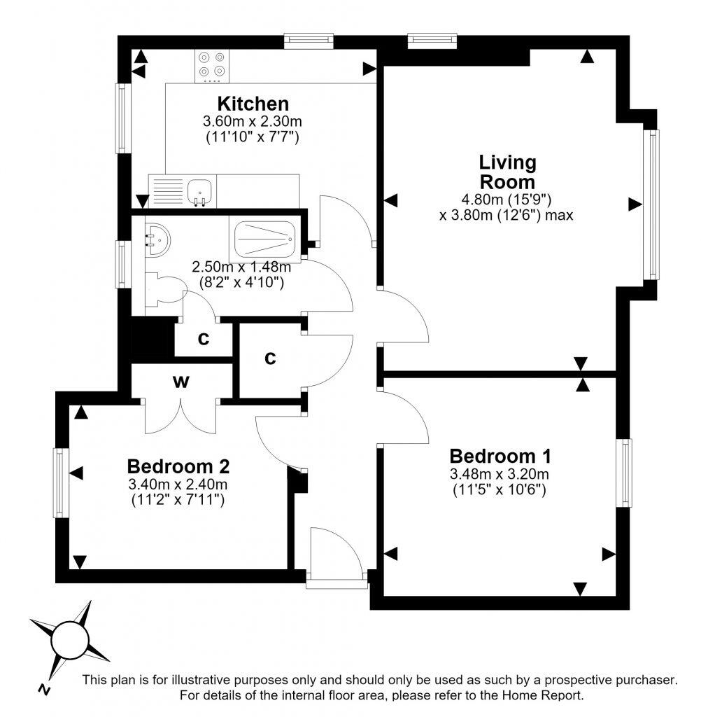 12B, Silverknowes View, Edinburgh, EH4 5PY floorplan