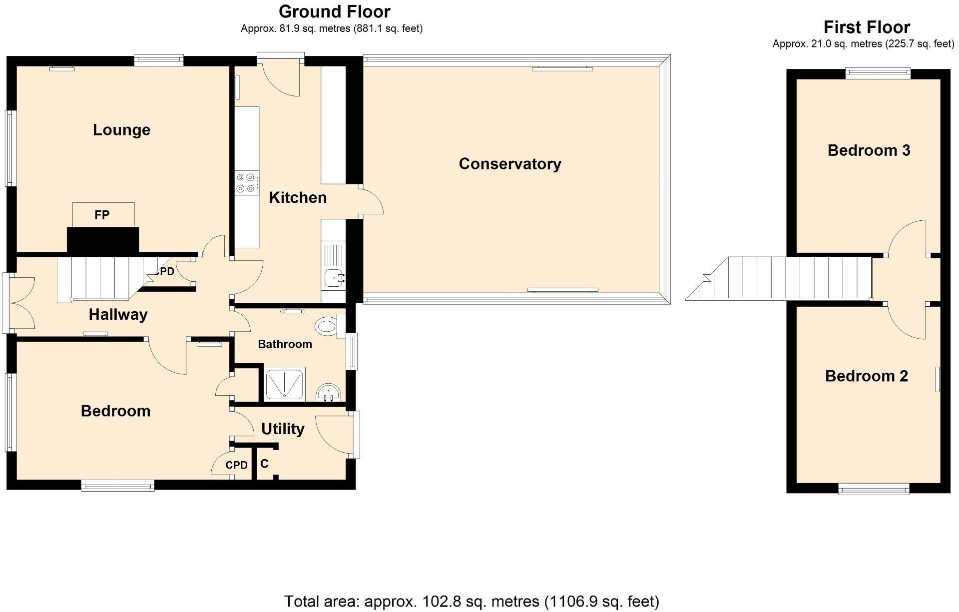 Nurses Cottage, School Road, Isle Of Lewis, Ross-Shire, HS2 0NH floorplan