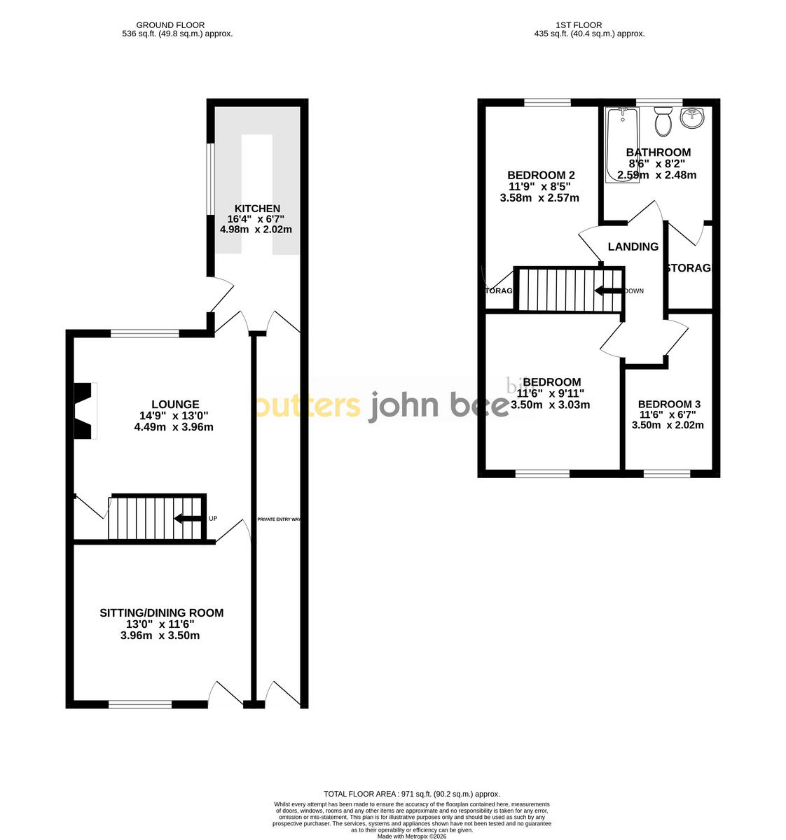 Diglake Street, Bignall End floorplan