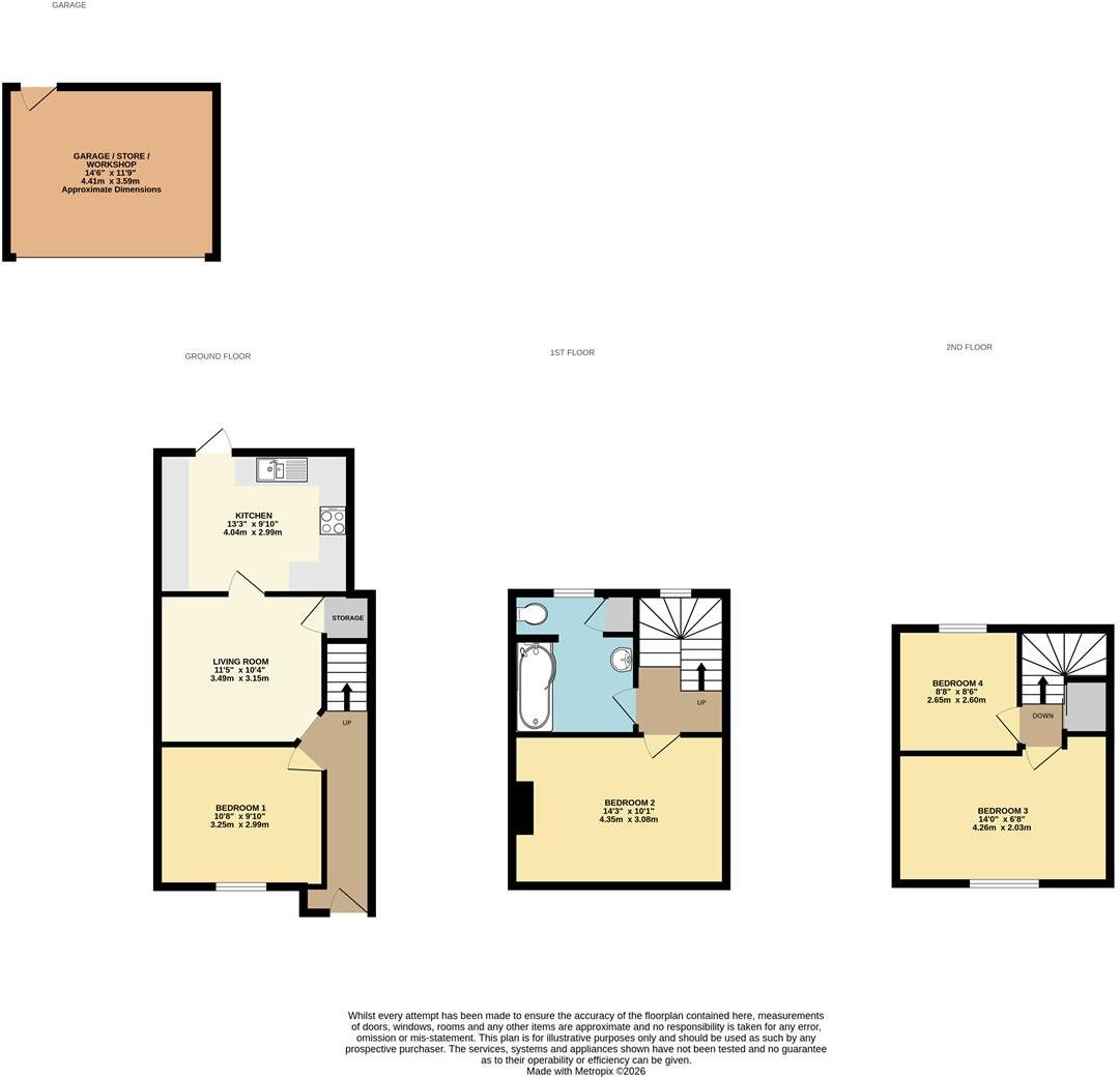 Oakfield Street, Exeter floorplan