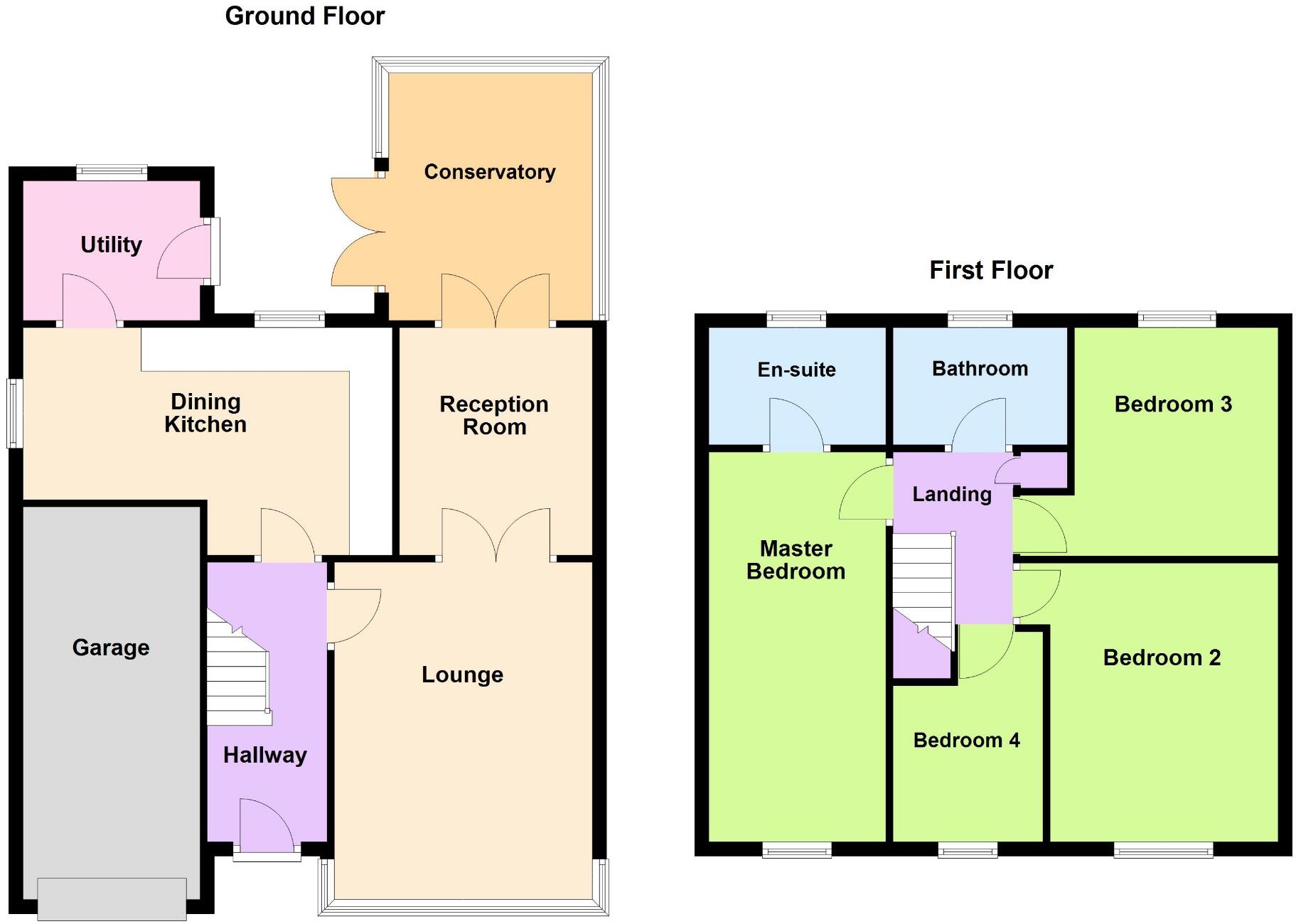 Bristol Avenue, Farington, Lancashire, PR25 floorplan