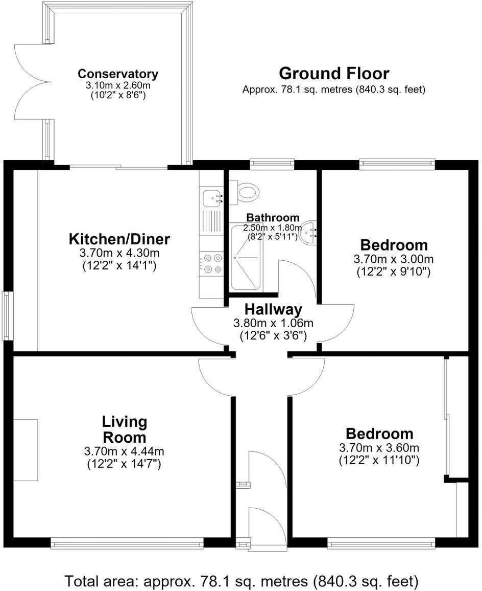 Glendor Road, Burnley, BB10 4HL floorplan