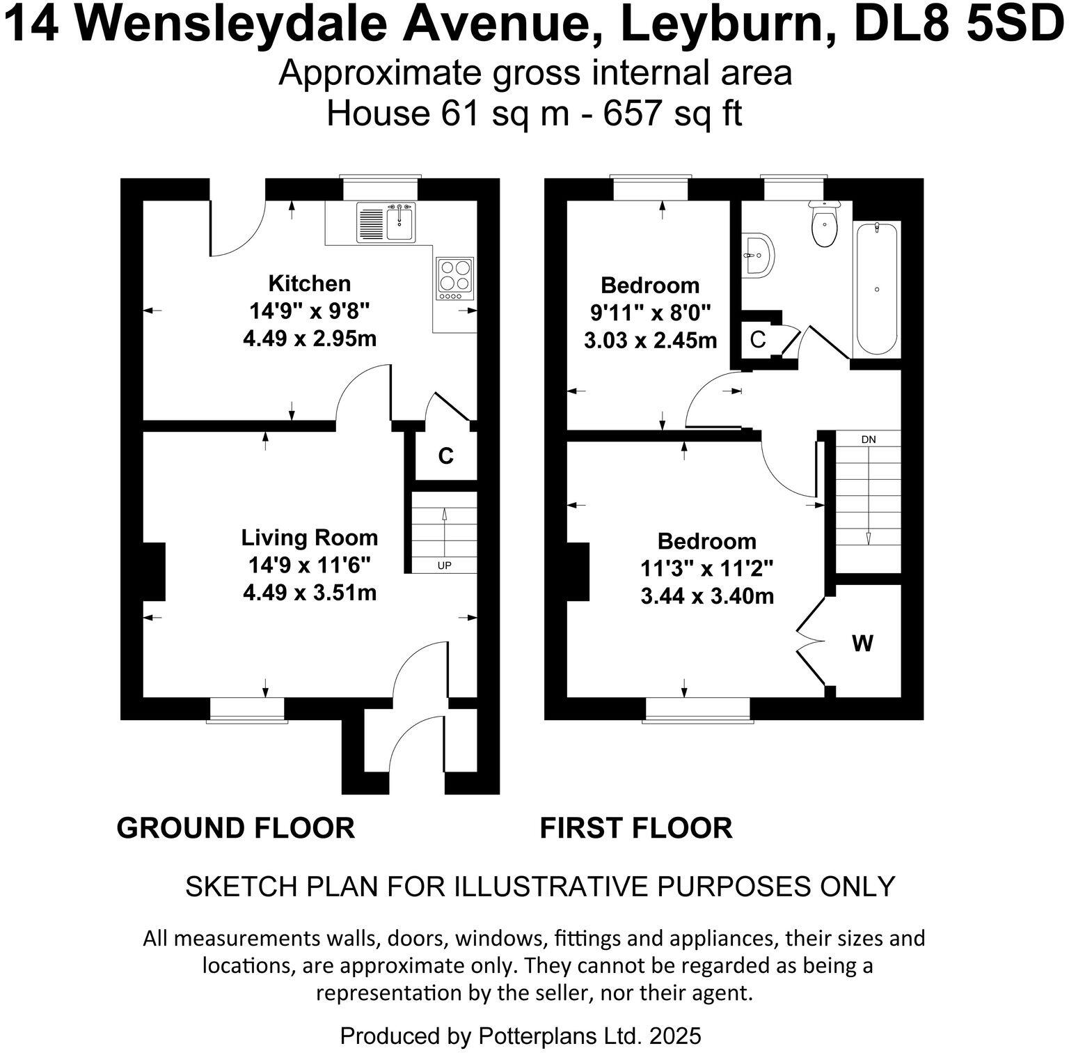 14 Wensleydale Avenue, Leyburn floorplan
