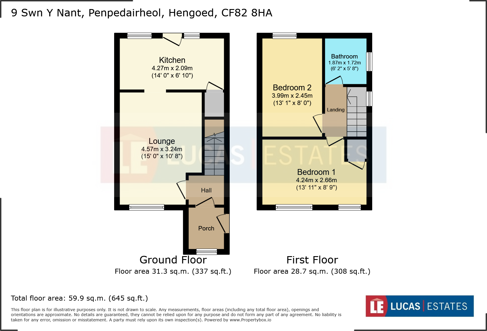 Swn Y Nant, Penpedairheol, Hengoed floorplan