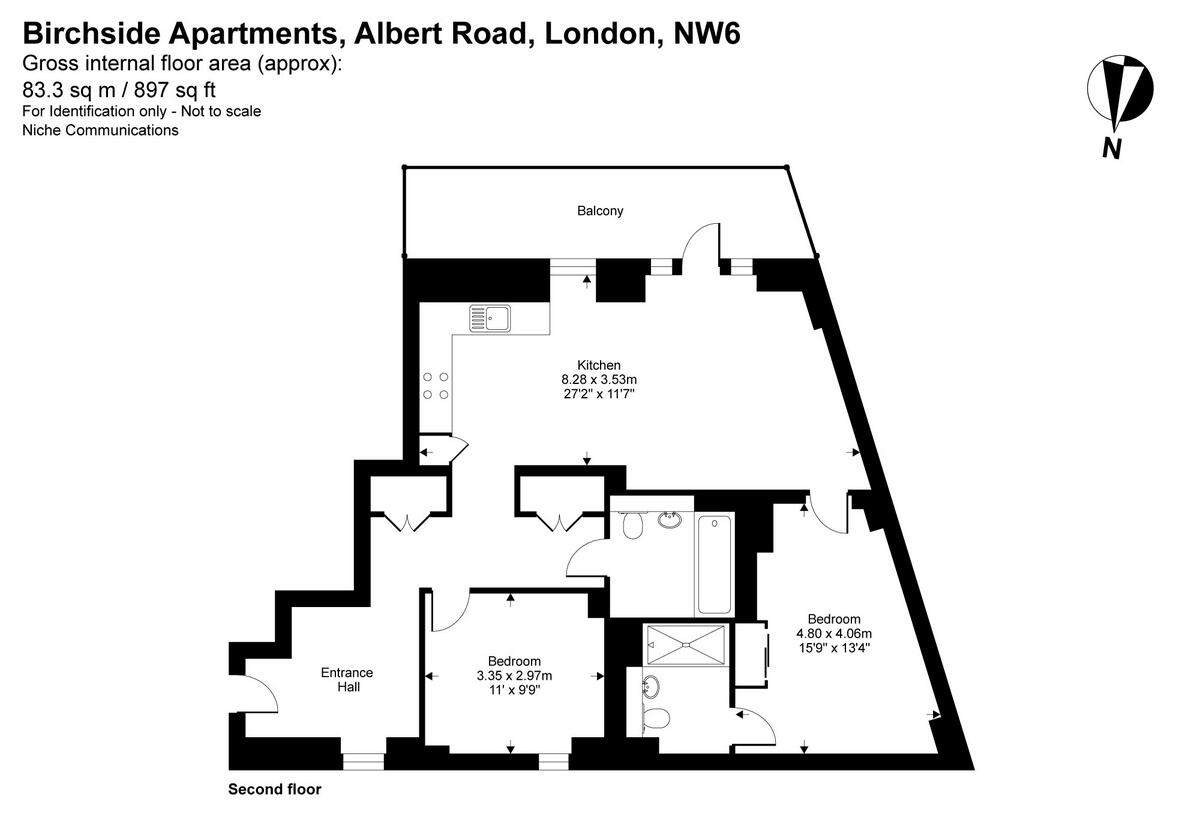 1 Albert Road, Queen's Park, NW6 floorplan