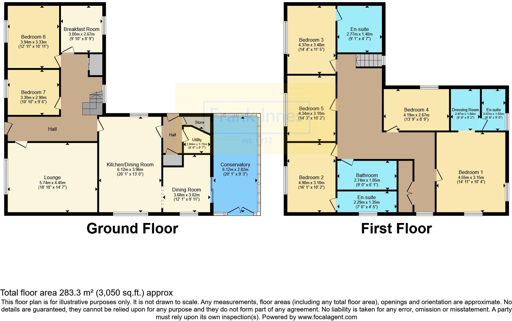 Caldwell Road, Linton, Swadlincote, Derbyshire, DE12 floorplan