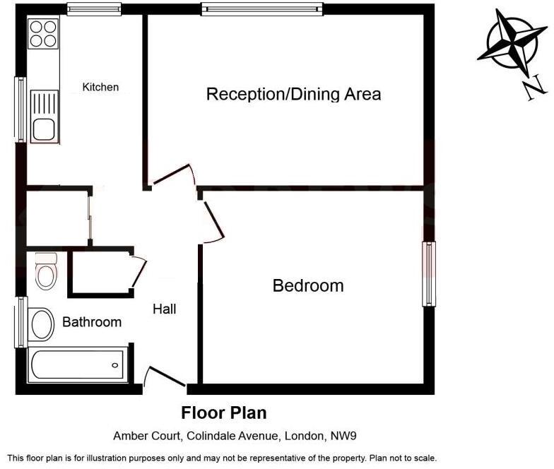 Flat 3, Amber Court, Colindale Avenue, London, NW9 floorplan