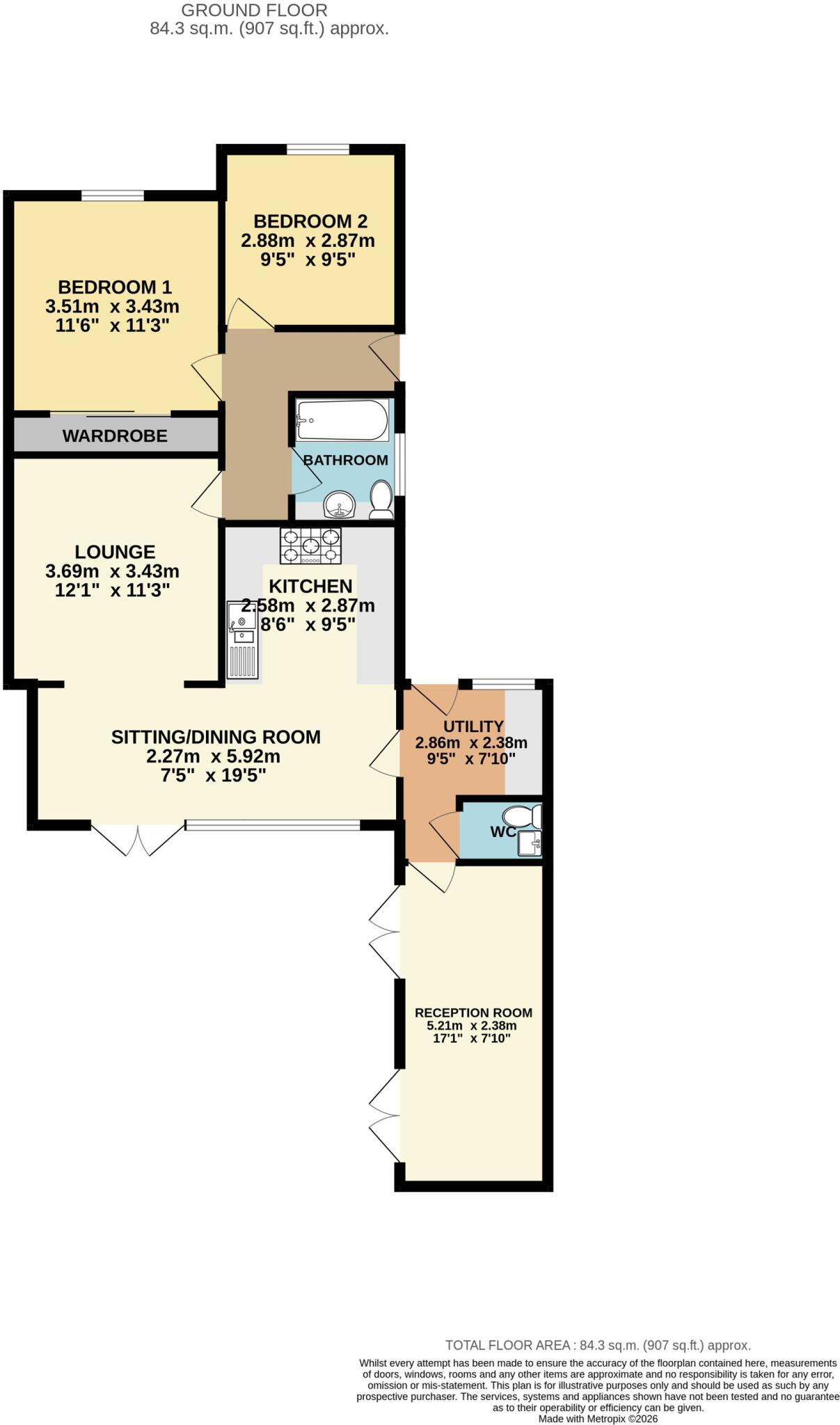 Arnside Close, Chesterfield, S41 floorplan
