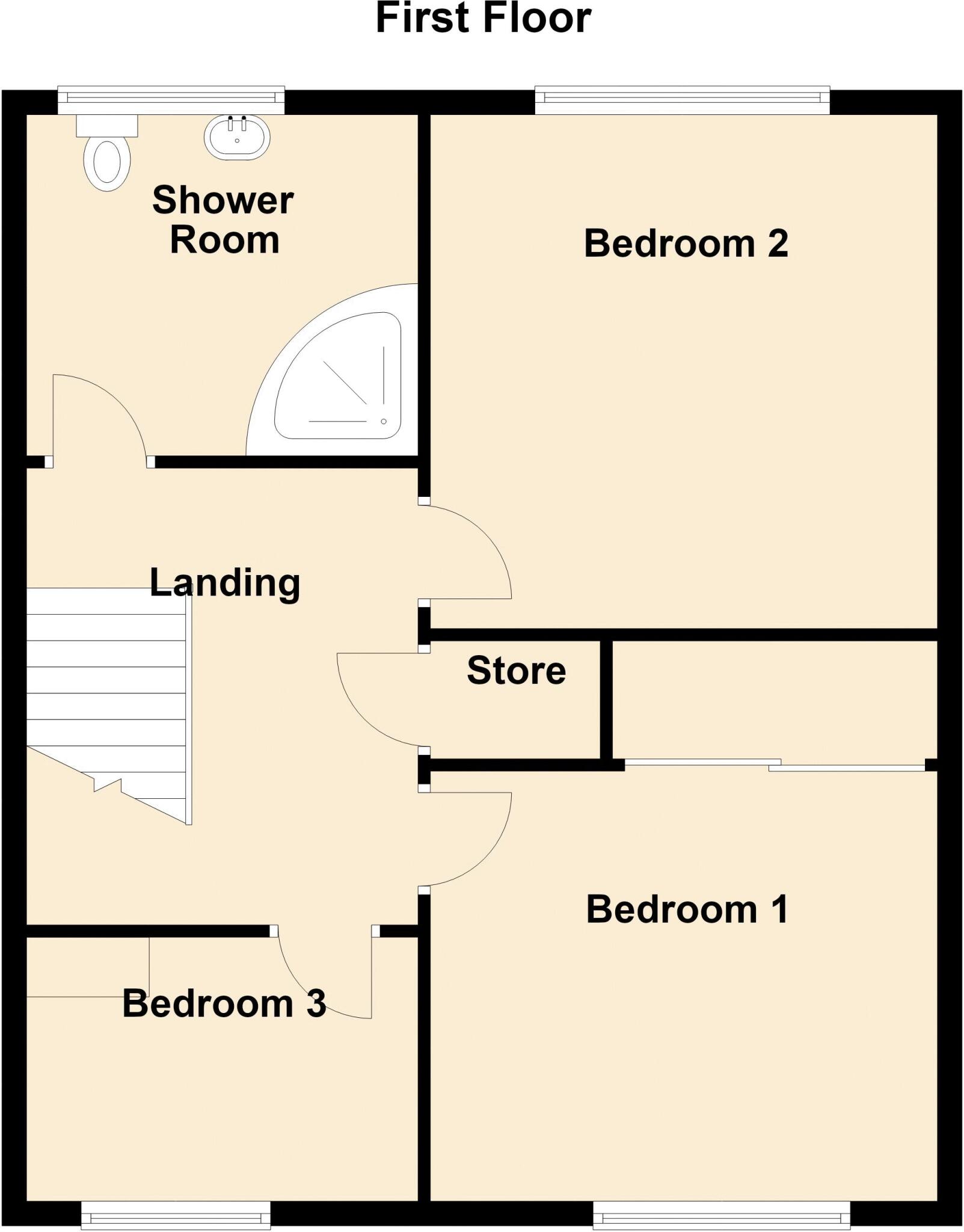 Kendal Drive, Cramlington floorplan