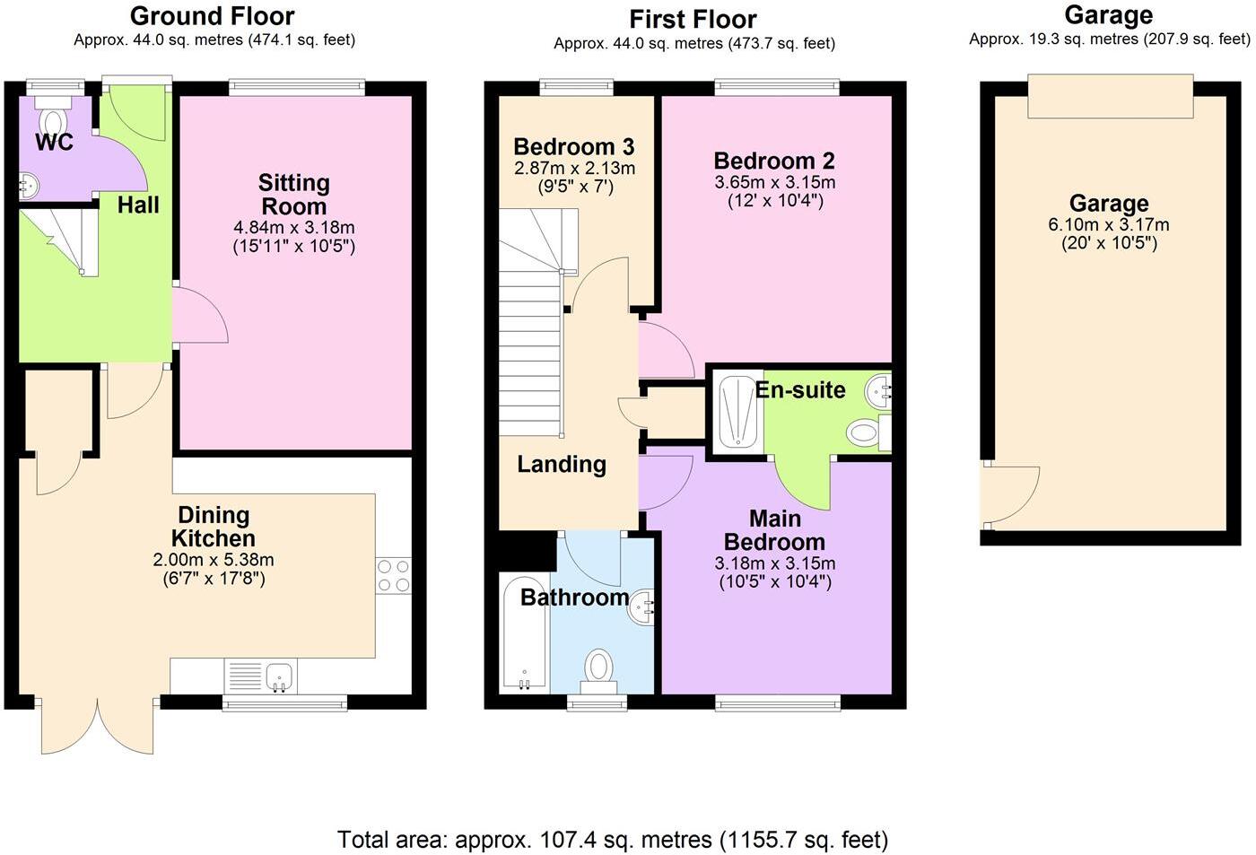 Anvil Gardens, Leeming Bar, Northallerton floorplan