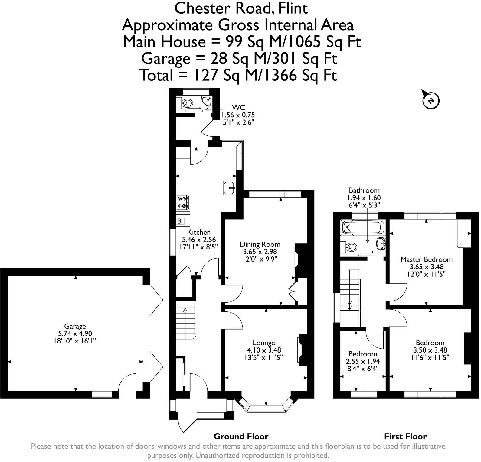 Chester Road, Flint, CH6 floorplan