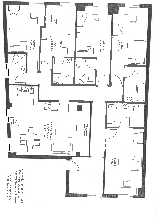4 Clarendon House, 1-2 Clarendon Square,Leamington Spa,CV32 floorplan