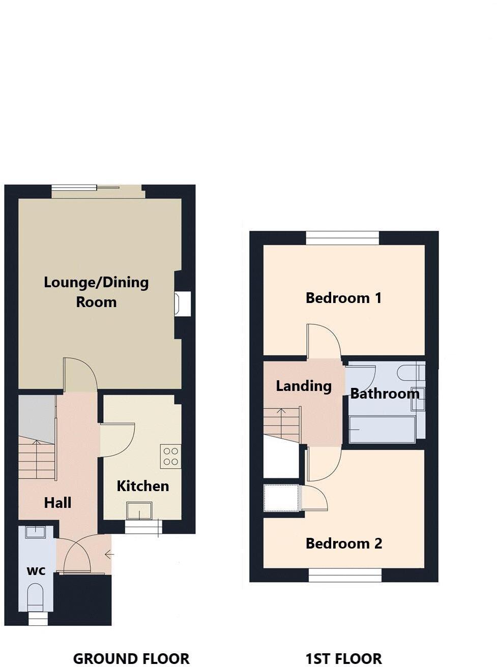 The Stewponey, Stourton, Stourbridge floorplan