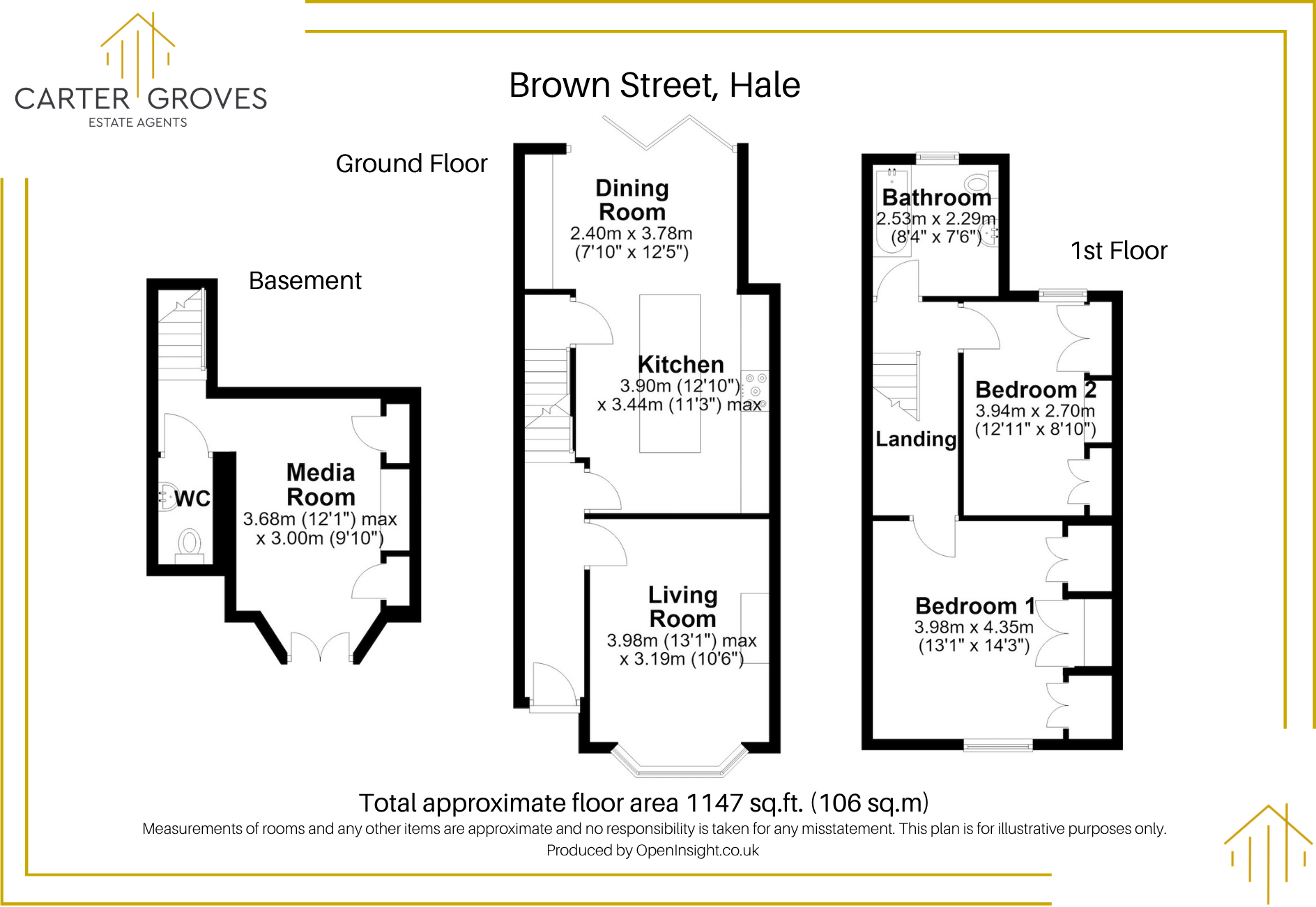 Brown Street, Hale, Altrincham, WA14 floorplan