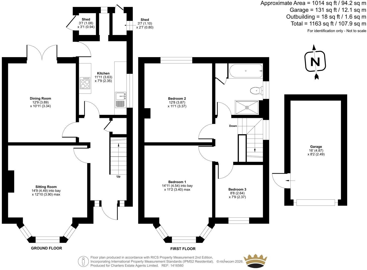 Uplands Crescent, Fareham, Hampshire, PO16 floorplan