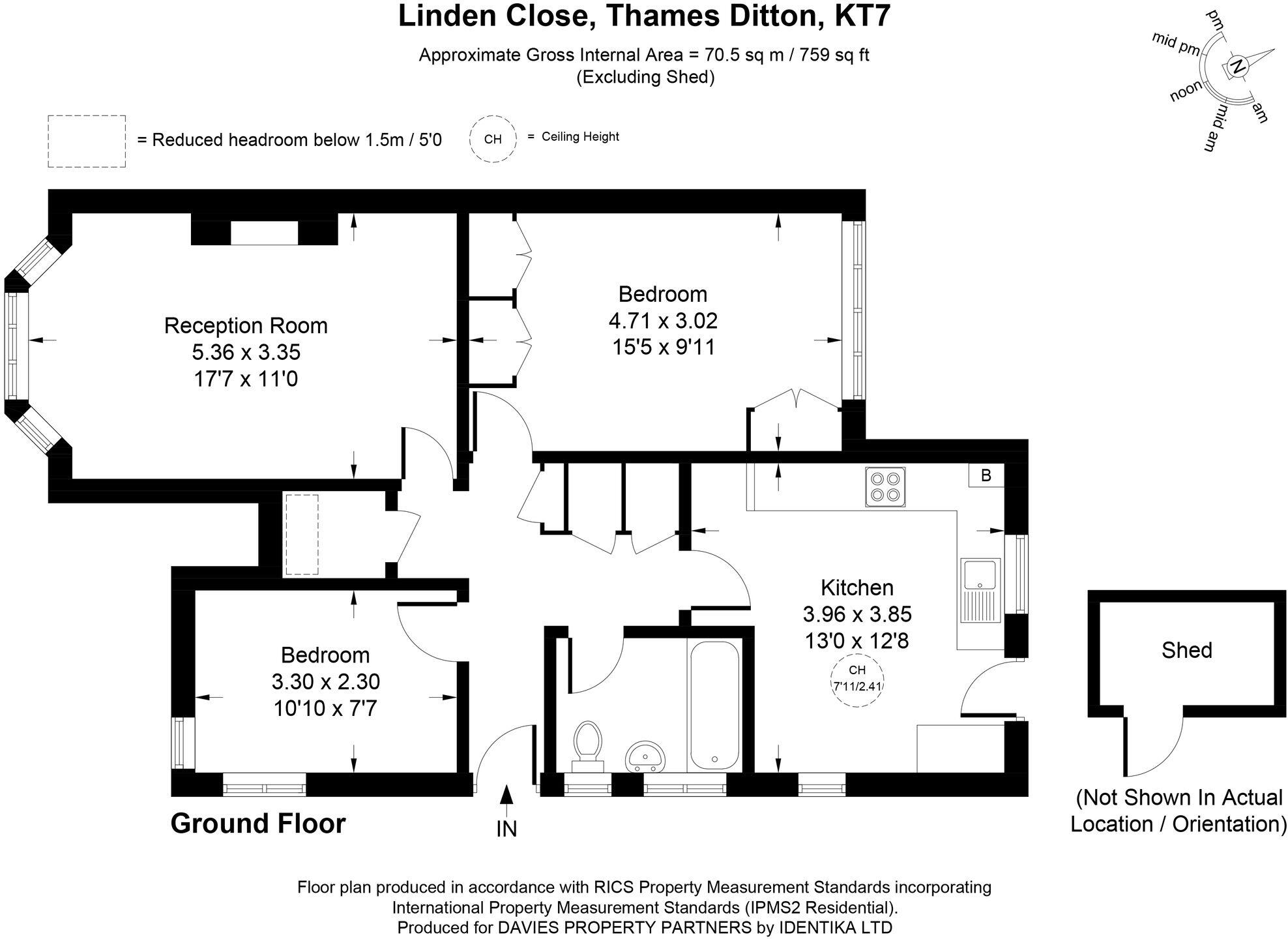 Linden Close, Thames Ditton, KT7 floorplan