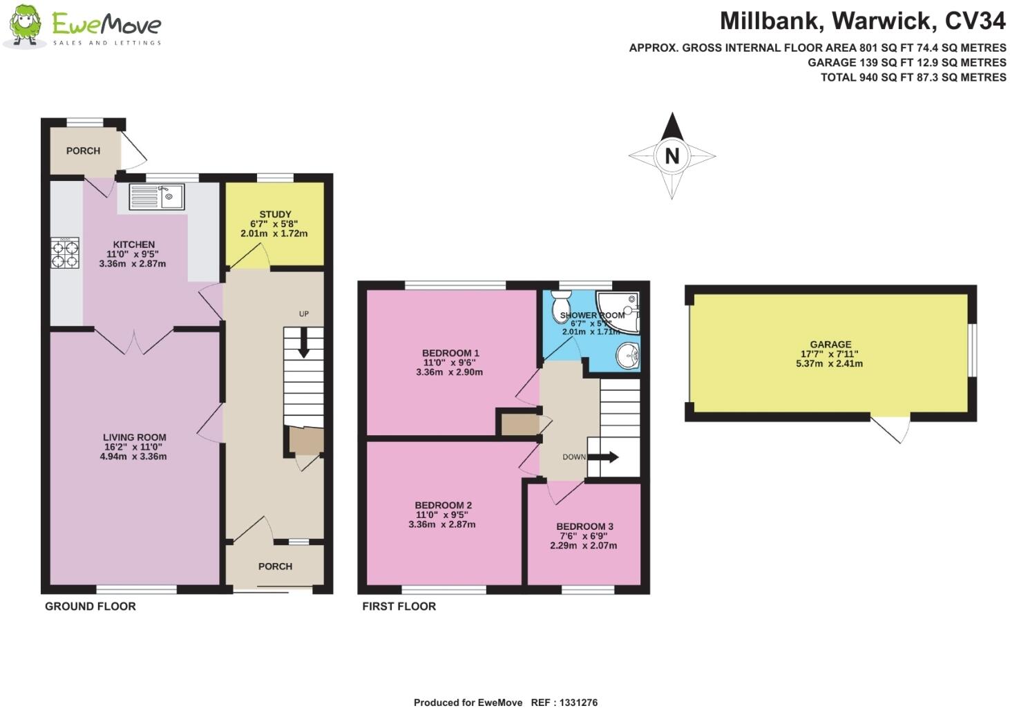 Millbank, Warwick, Warwickshire, CV34 floorplan