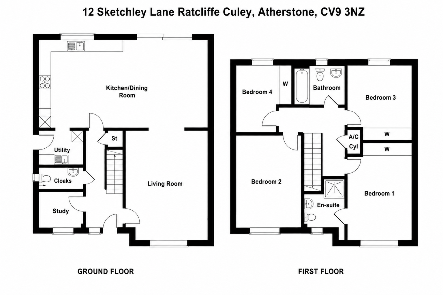 Brand New Builds - Sketchley Lane, Radcliffe Culey floorplan