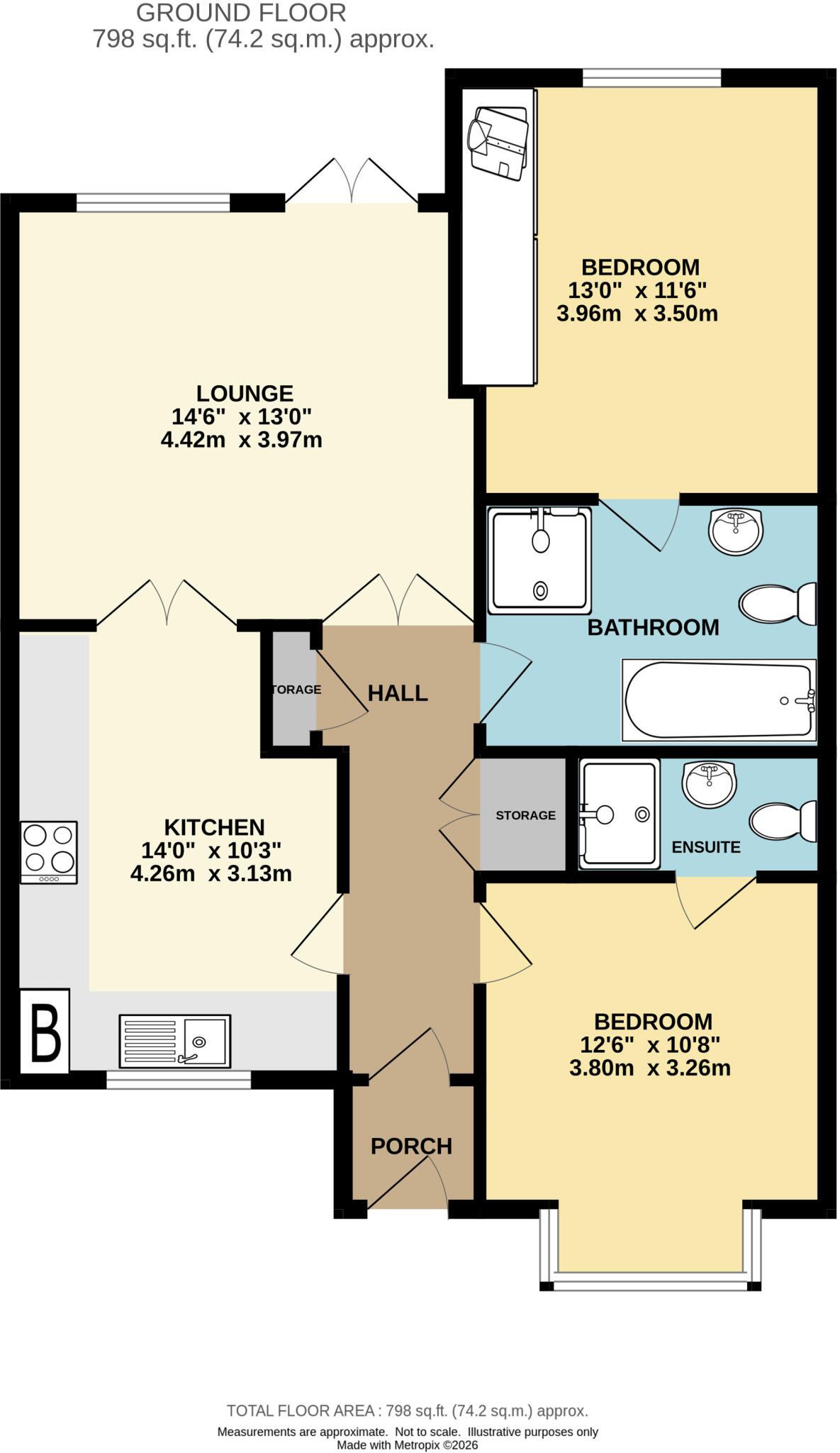 7 Valley View, Esk Hall, Coach Road, Sleights, Whitby, North Yorkshire, YO 22 5EG floorplan