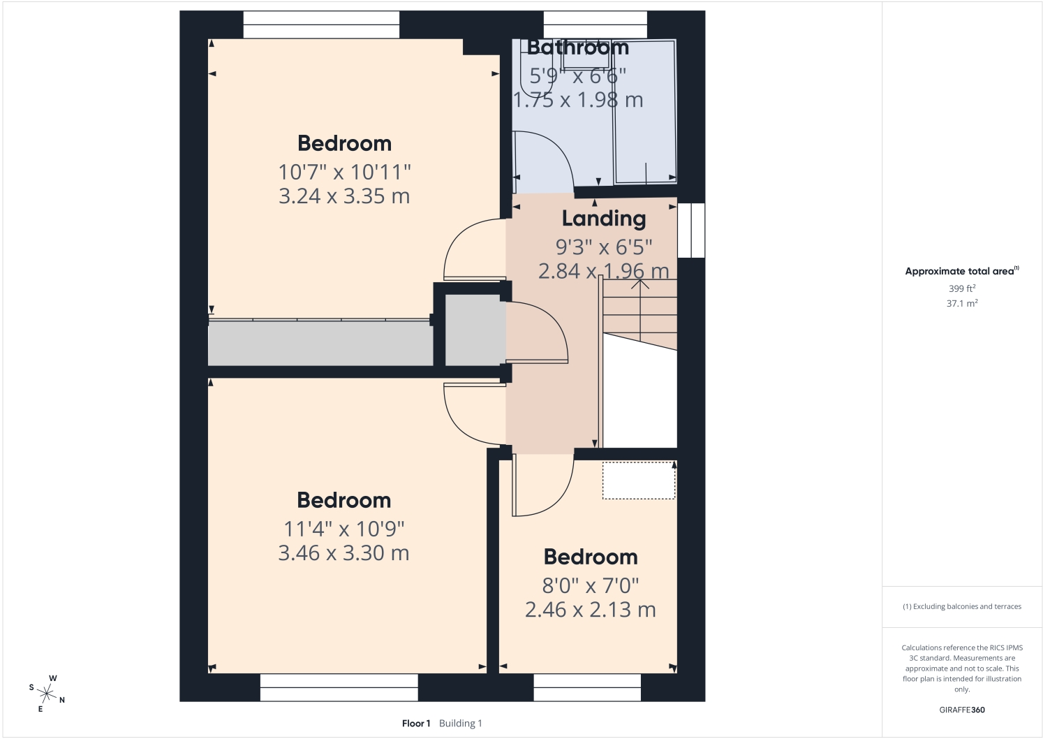 9 Court Gardens, West Bridgford, Nottingham floorplan