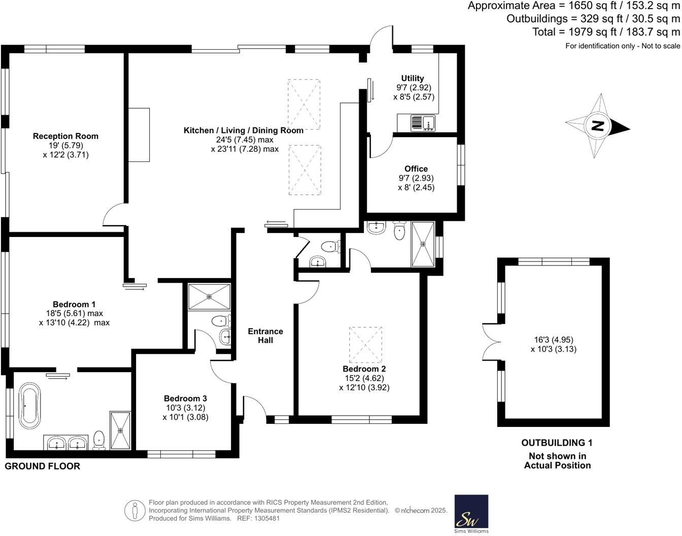 7 Birch Close, Arundel floorplan